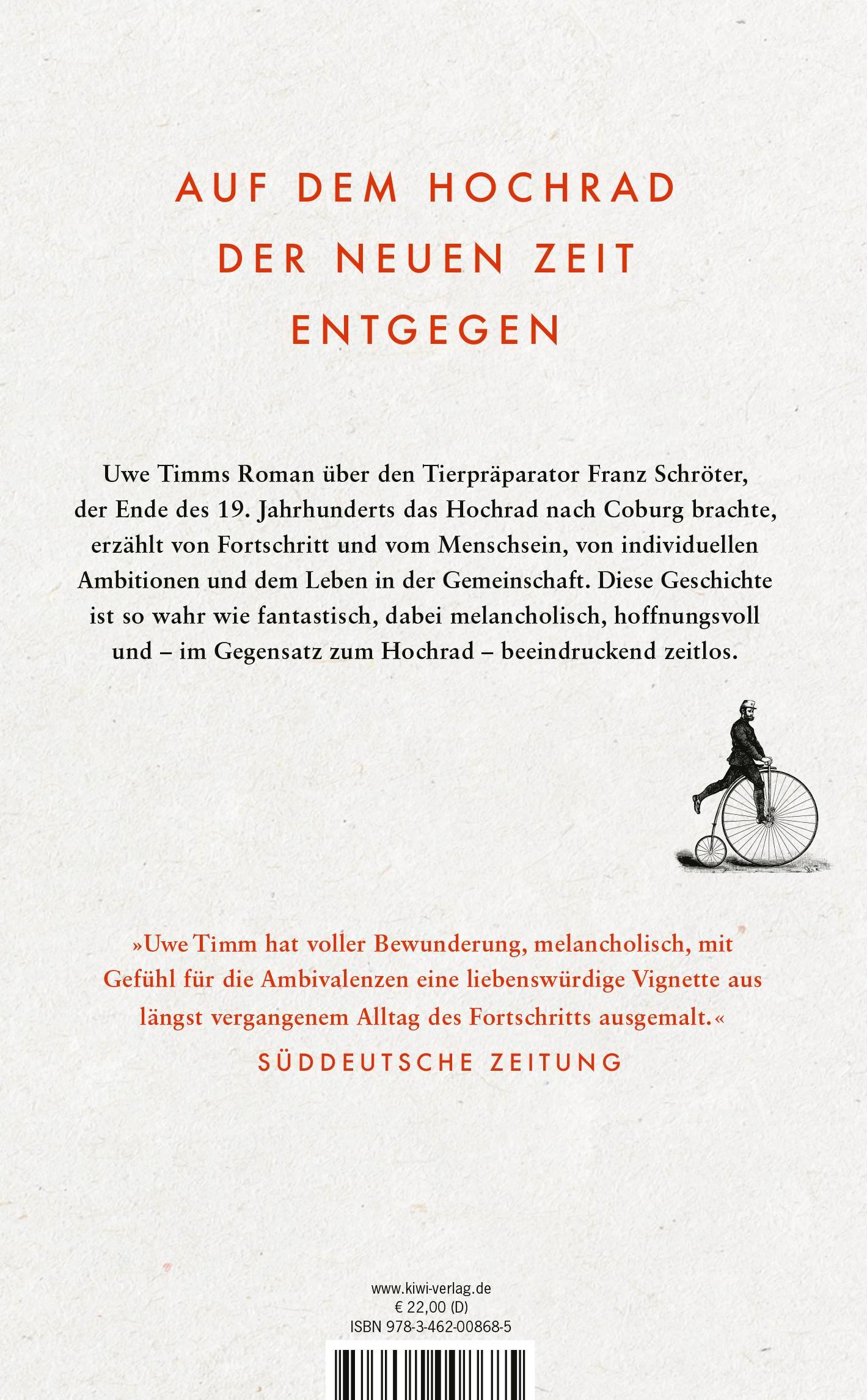 Rückseitencover Der Mann auf dem Hochrad