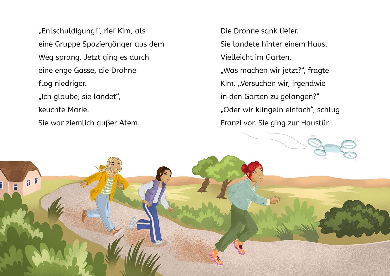 Beispielinhalt (Bild) Die drei !!!, Bücherhelden 2. Klasse, Seehund ahoi!