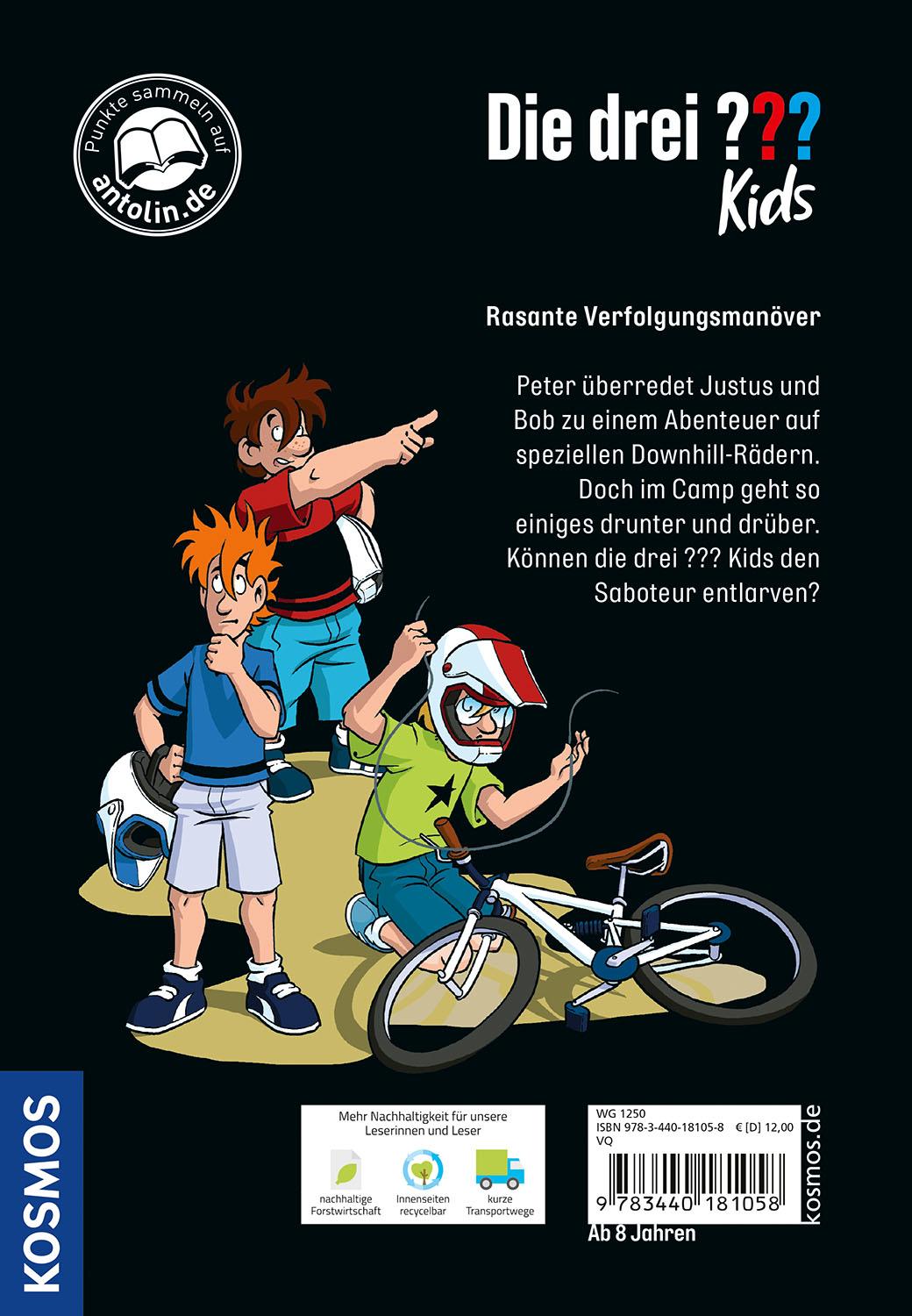 Rückseitencover Die drei ??? Kids,103, SOS im Bike-Park
