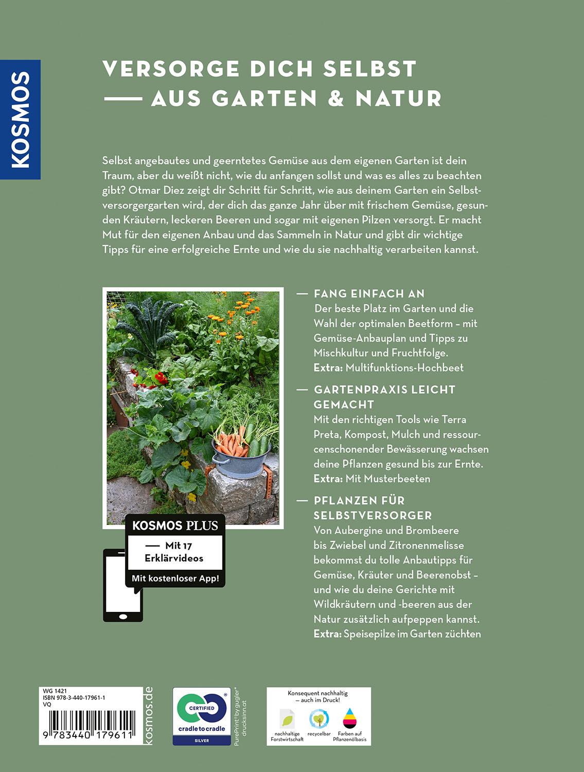Rückseitencover Selbstversorgung aus Garten und Natur