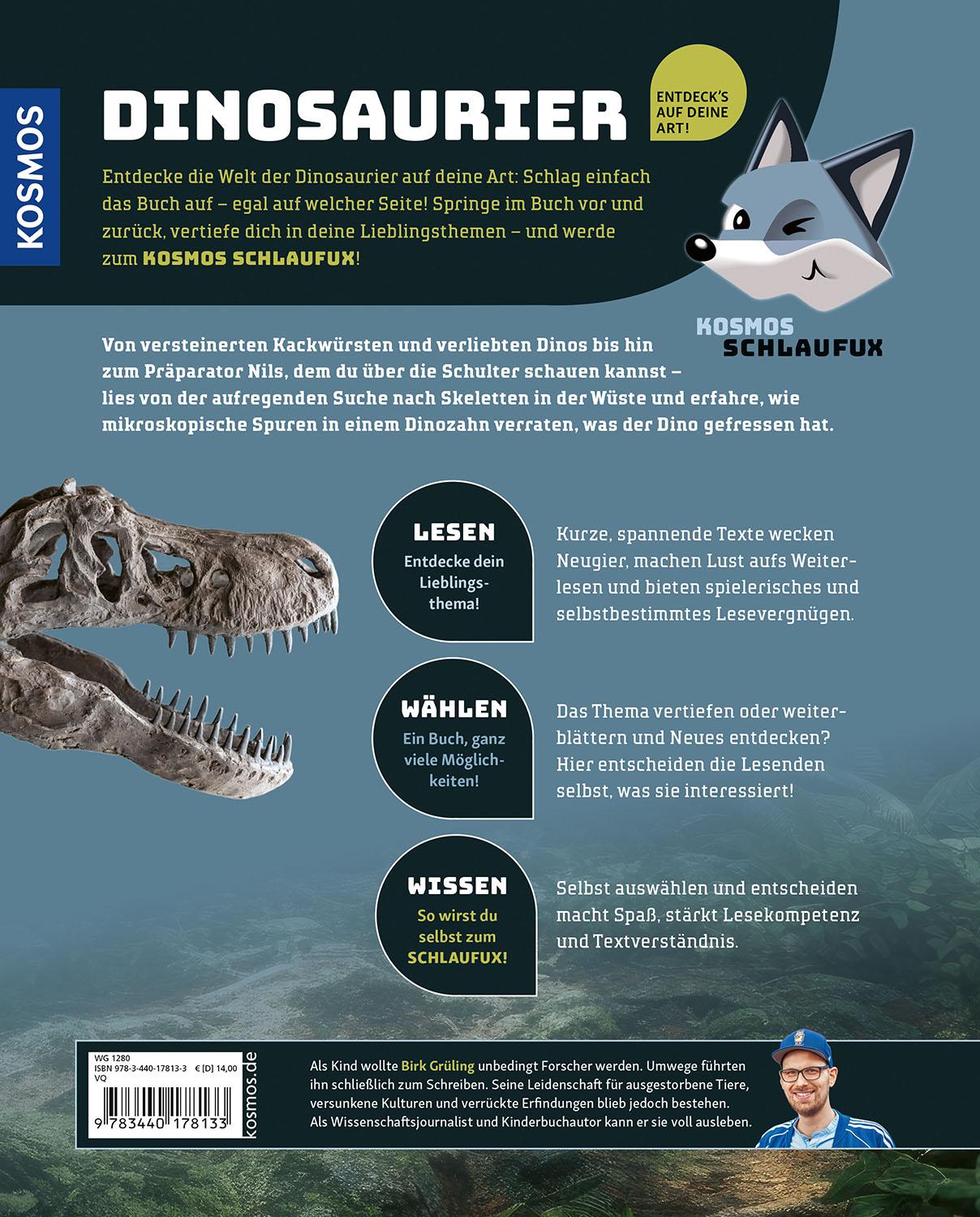 Rückseitencover Kosmos SchlauFUX - Dinosaurier