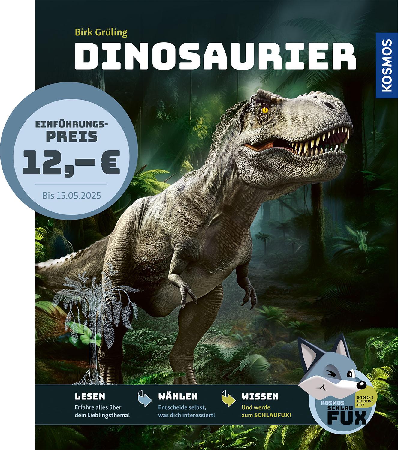 Vorderes Coverbild Kosmos SchlauFUX - Dinosaurier
