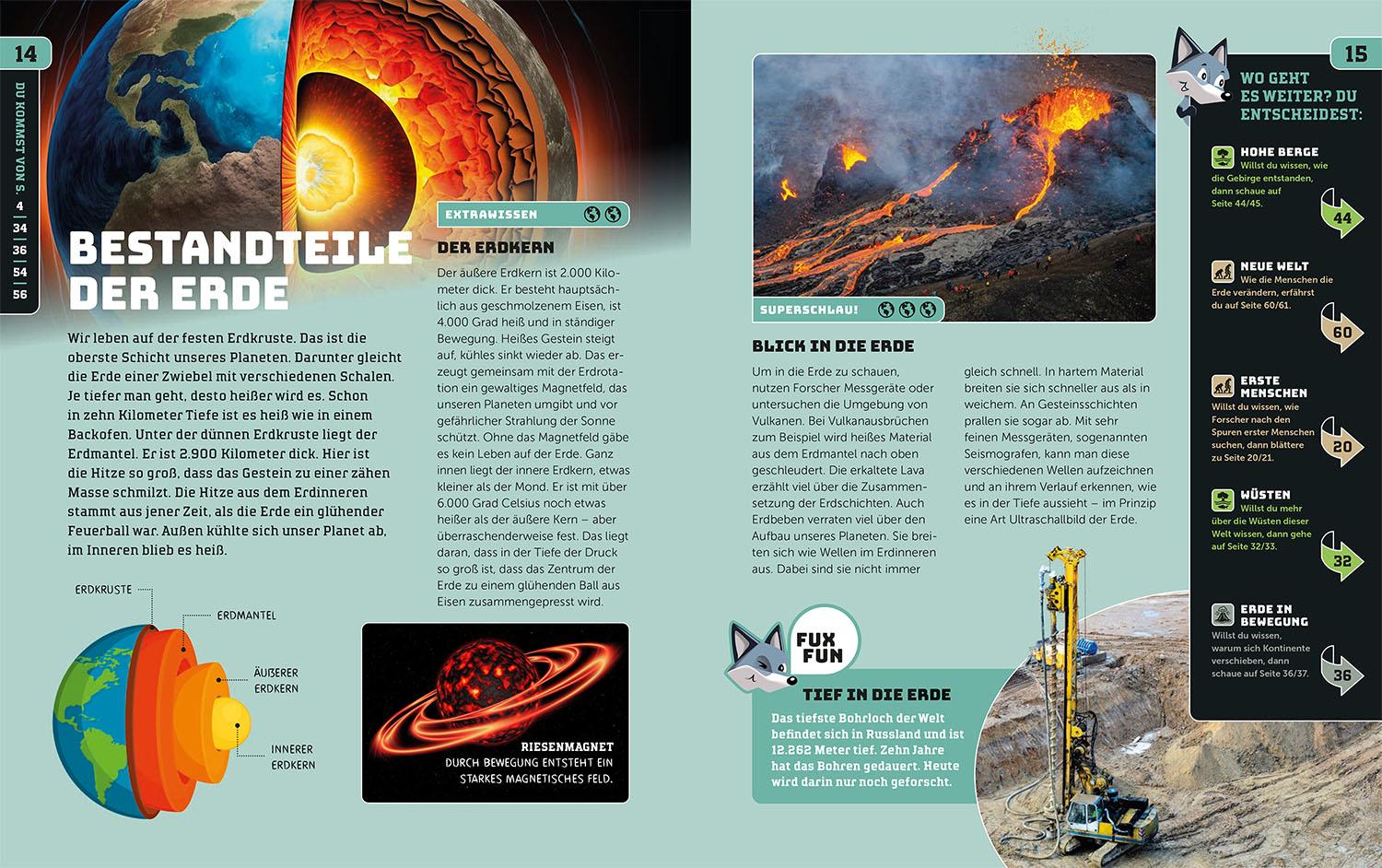 Beispielinhalt (Bild) Kosmos SchlauFUX - Erde