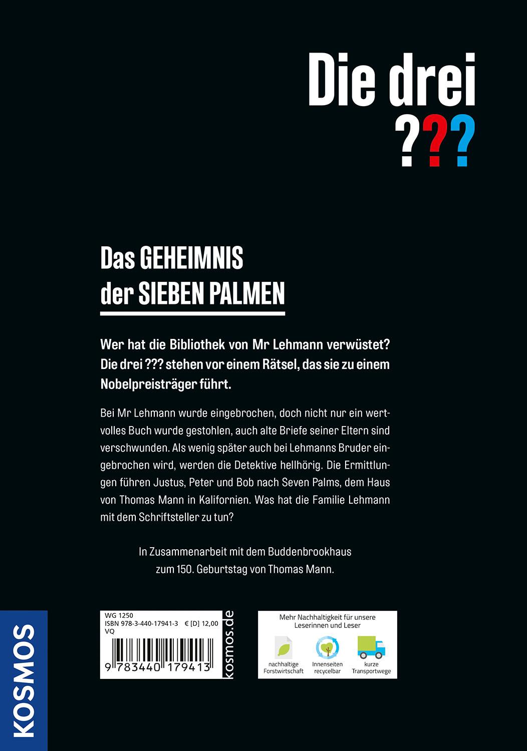 Rückseitencover Die drei ??? Das Geheimnis der sieben Palmen