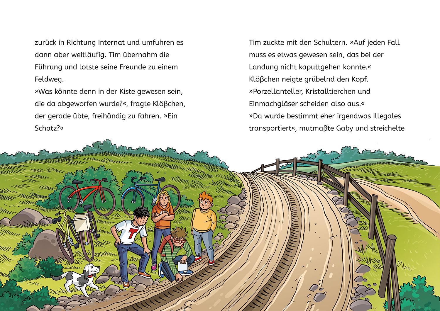 Beispielinhalt (Bild) TKKG Junior, 2, Verschollen im Stollen