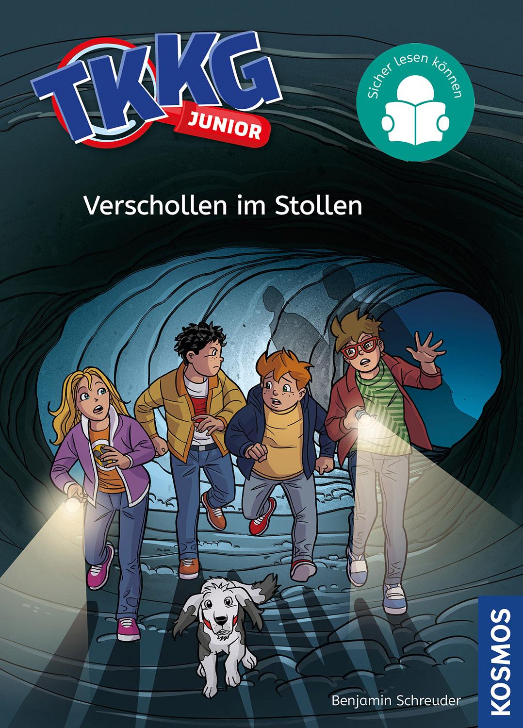 Vorderes Coverbild TKKG Junior, 2, Verschollen im Stollen