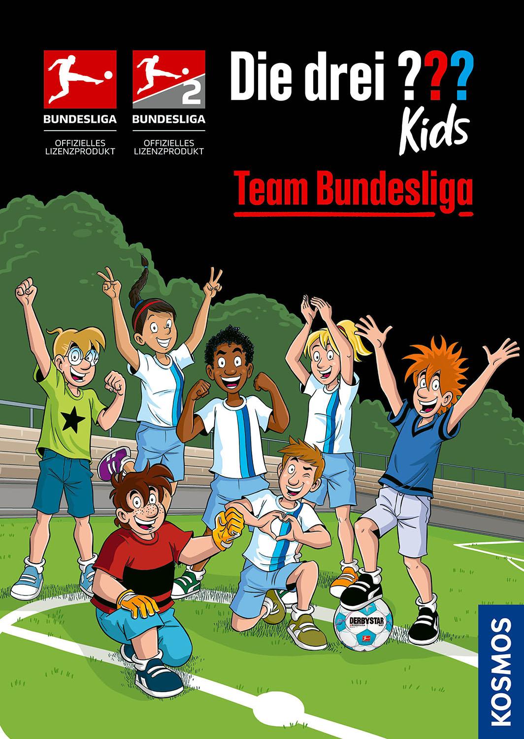 Vorderes Coverbild Die drei ??? Kids, Team Bundesliga