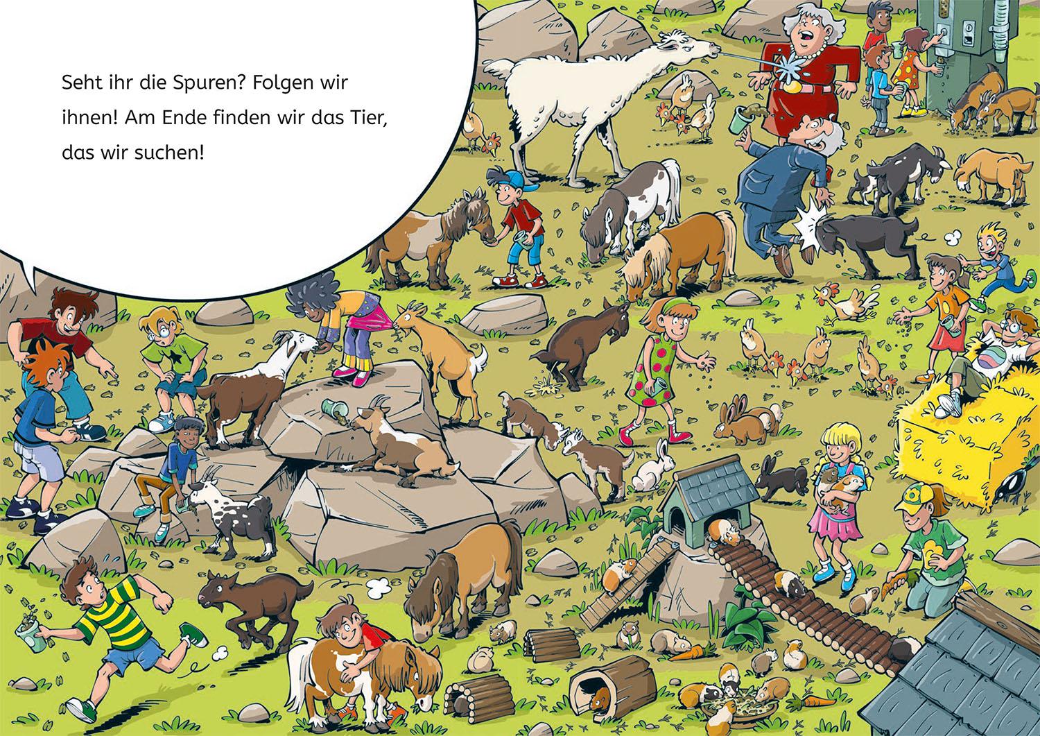 Beispielinhalt (Bild) Die drei ??? Kids, Bücherhelden 1. Klasse, Diebe im Tierpark