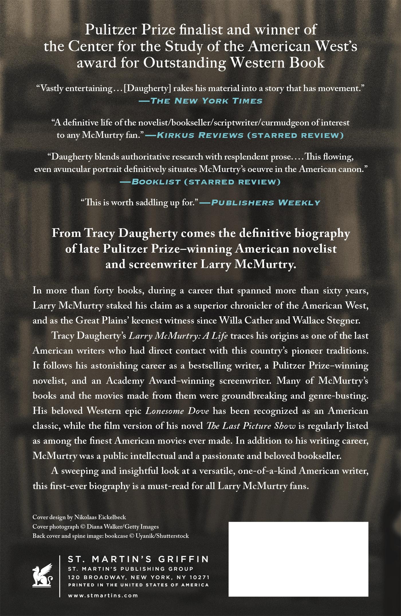 Rückseitencover Larry McMurtry