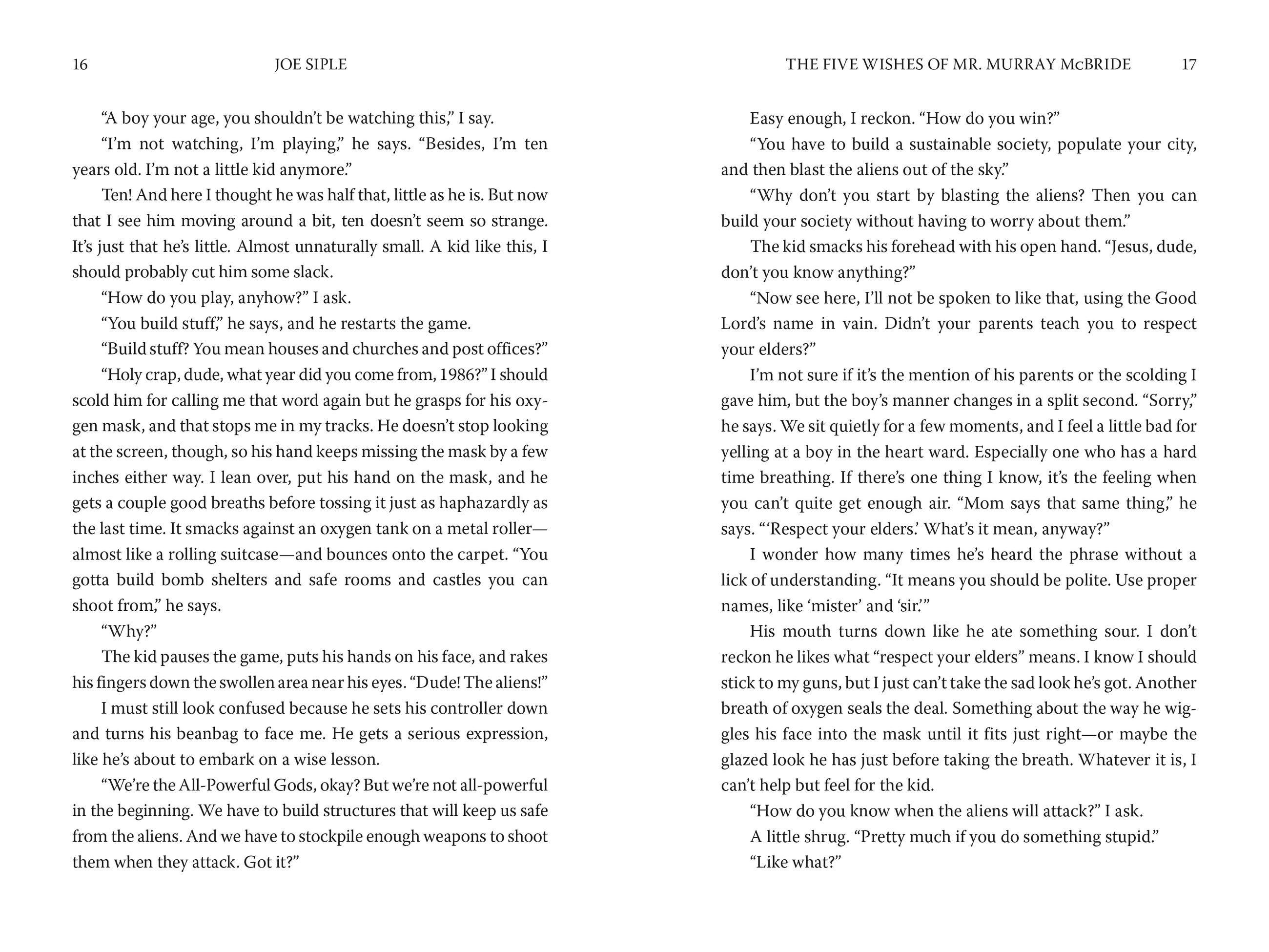 Beispielinhalt (Bild) The Five Wishes of Mr. Murray McBride