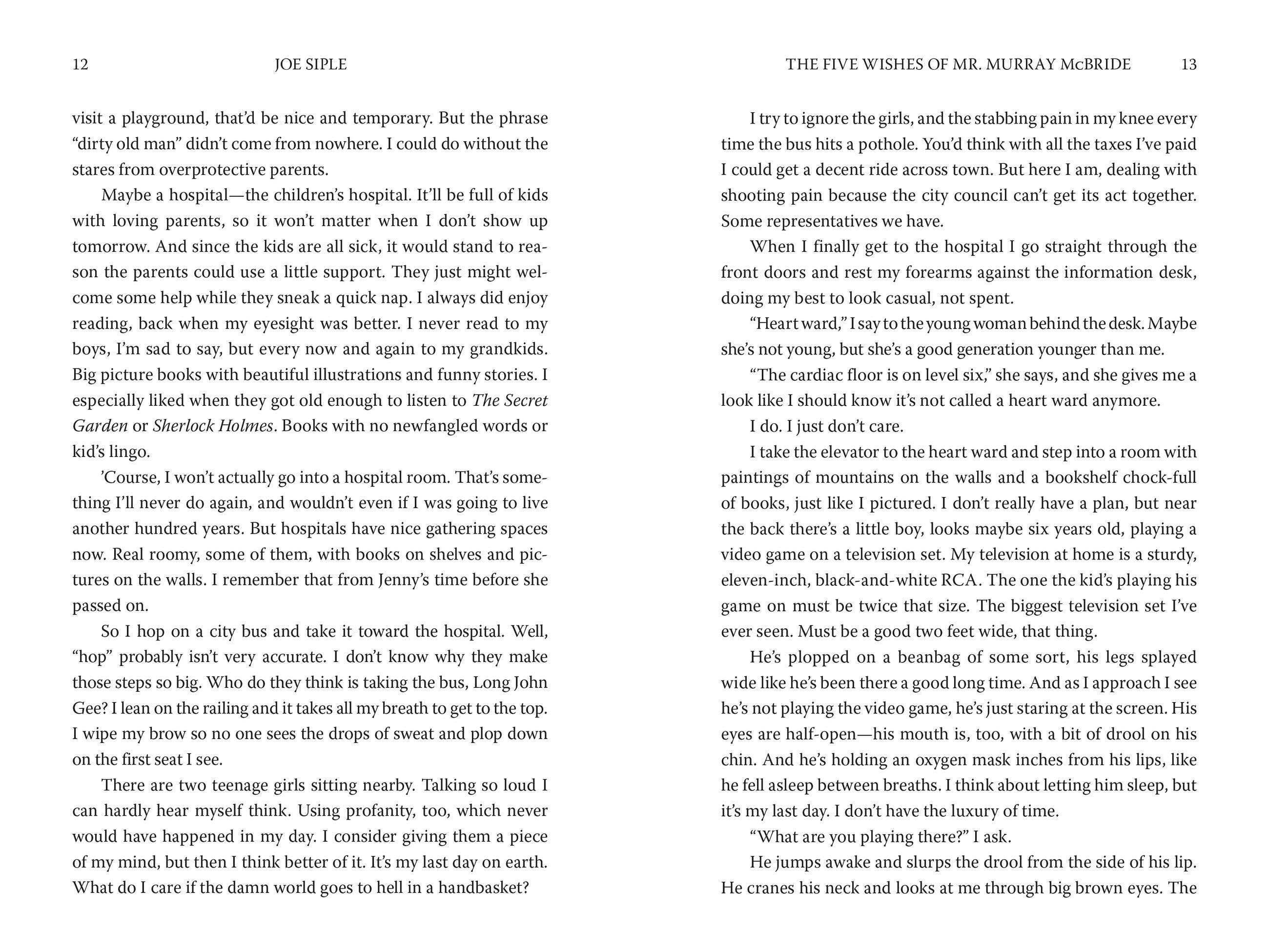 Beispielinhalt (Bild) The Five Wishes of Mr. Murray McBride