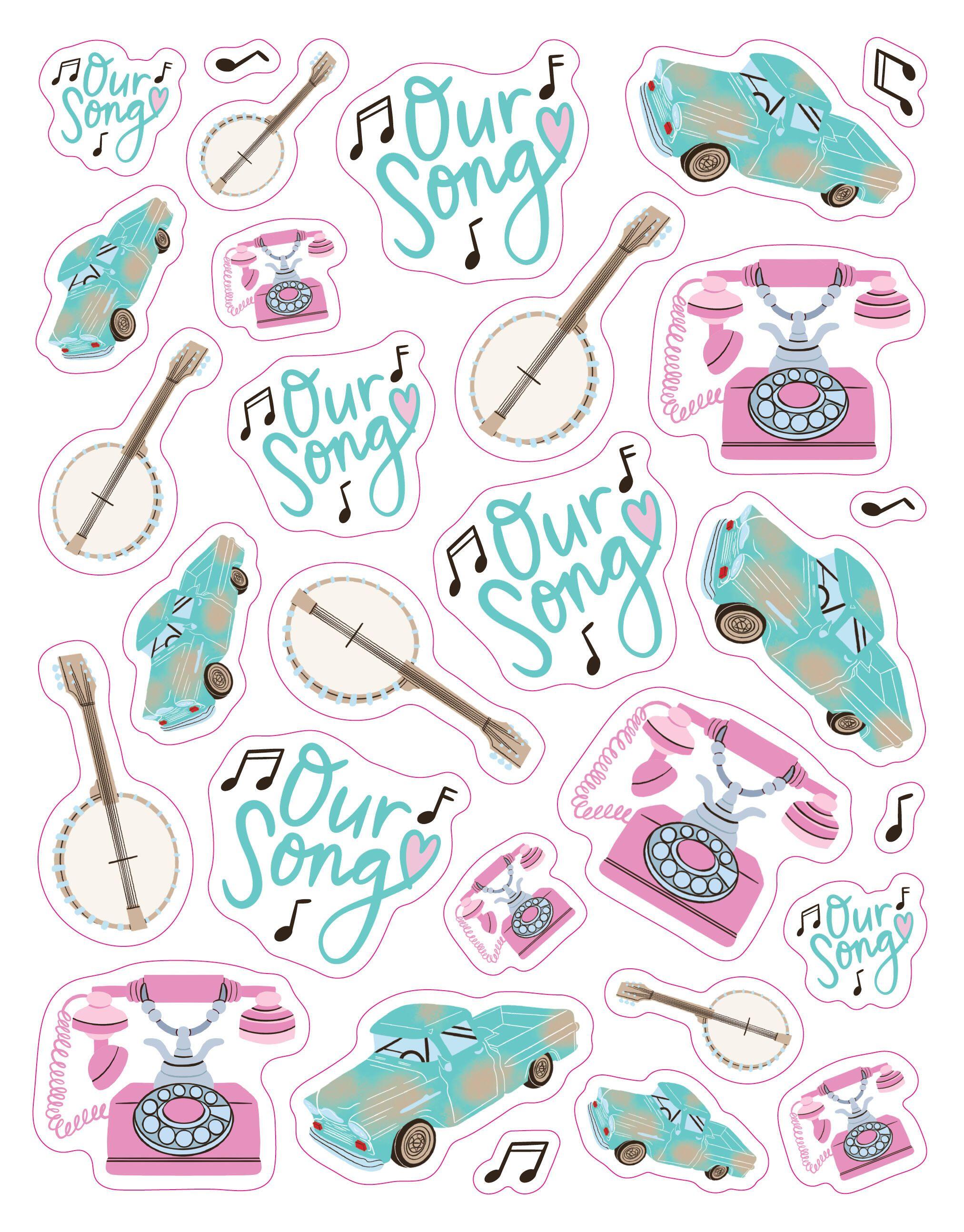 Beispielinhalt (Bild) Unofficial Taylor Swift Eras (the Sticker Version)