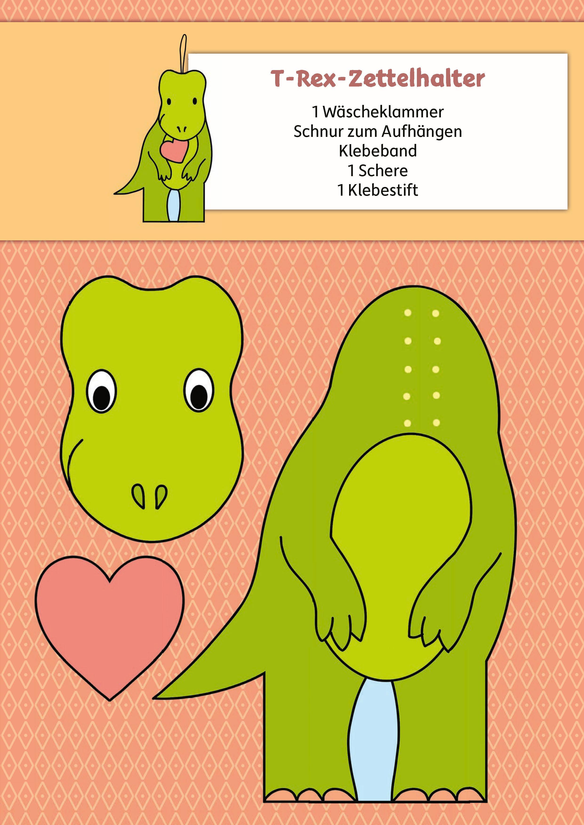 Beispielinhalt (Bild) Lass uns basteln - Bastelbuch ab 4 Jahre - Dinosaurier