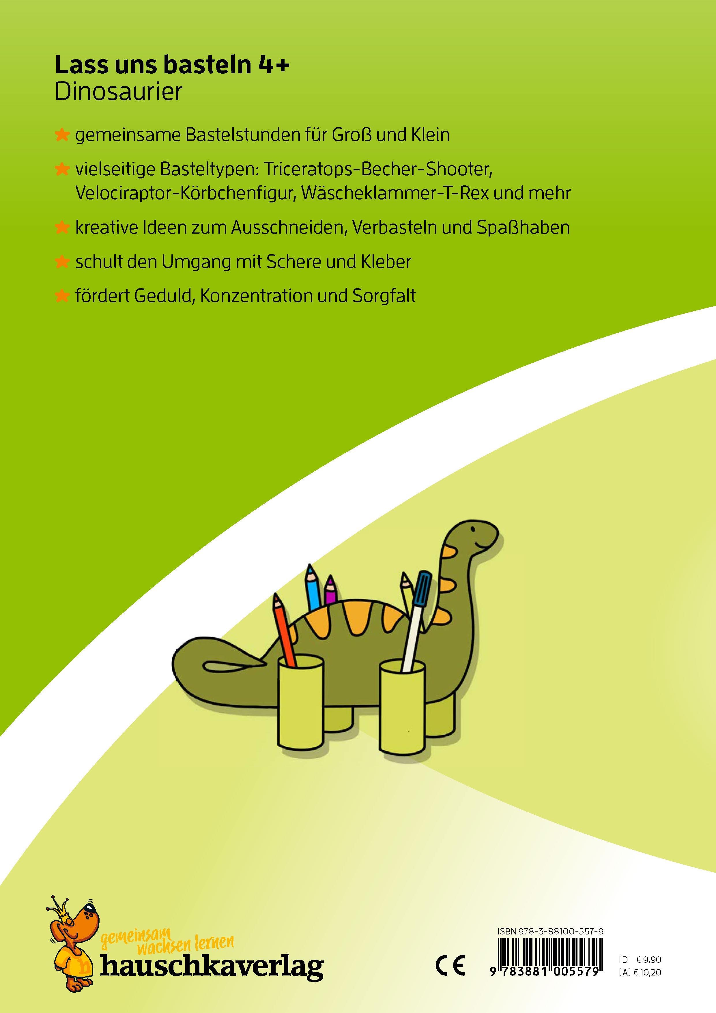 Beispielinhalt (Bild) Lass uns basteln - Bastelbuch ab 4 Jahre - Dinosaurier