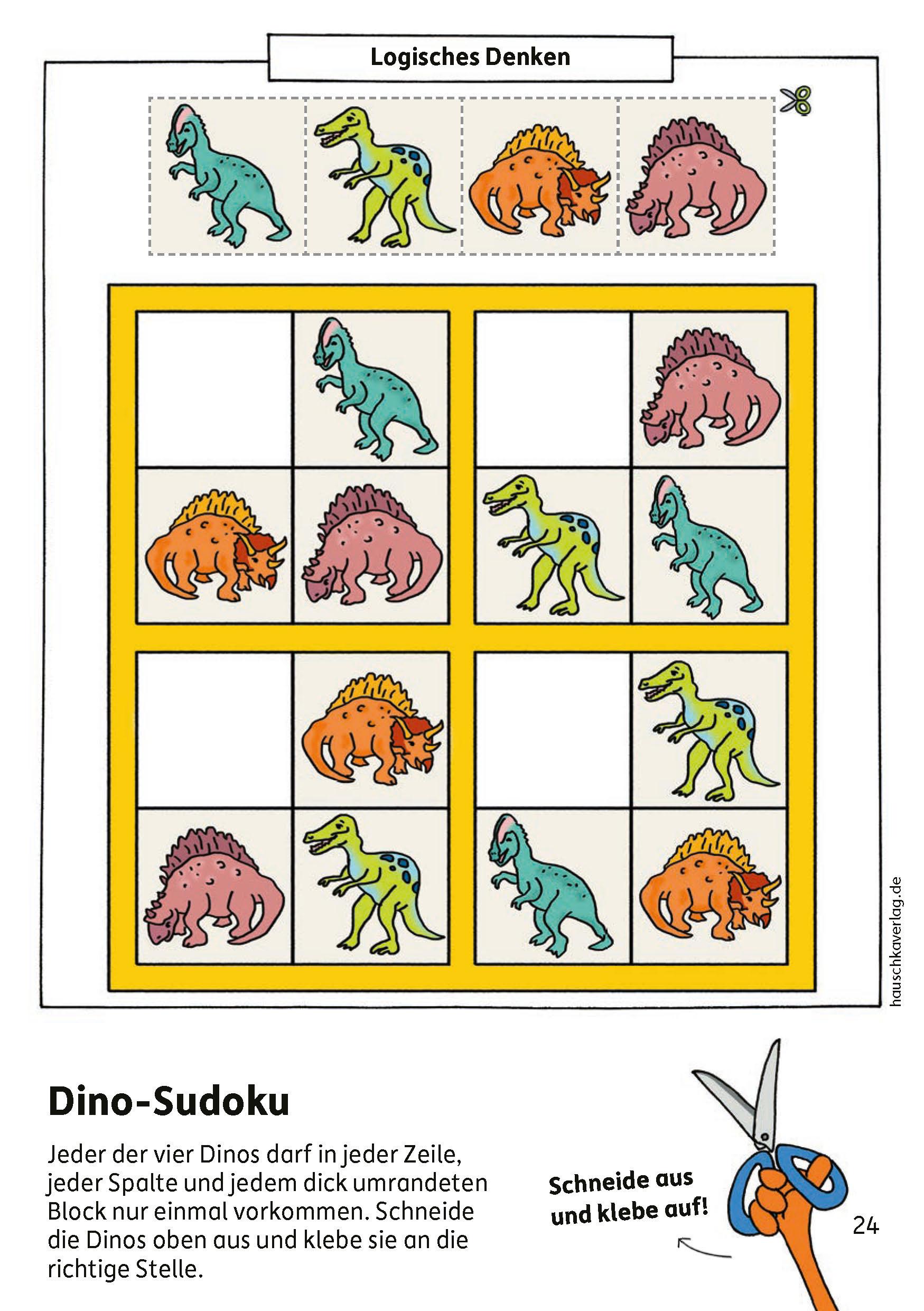 Beispielinhalt (Bild) Kindergartenblock ab 4 Jahre - Rätsel-Spaß, Konzentration und Logik