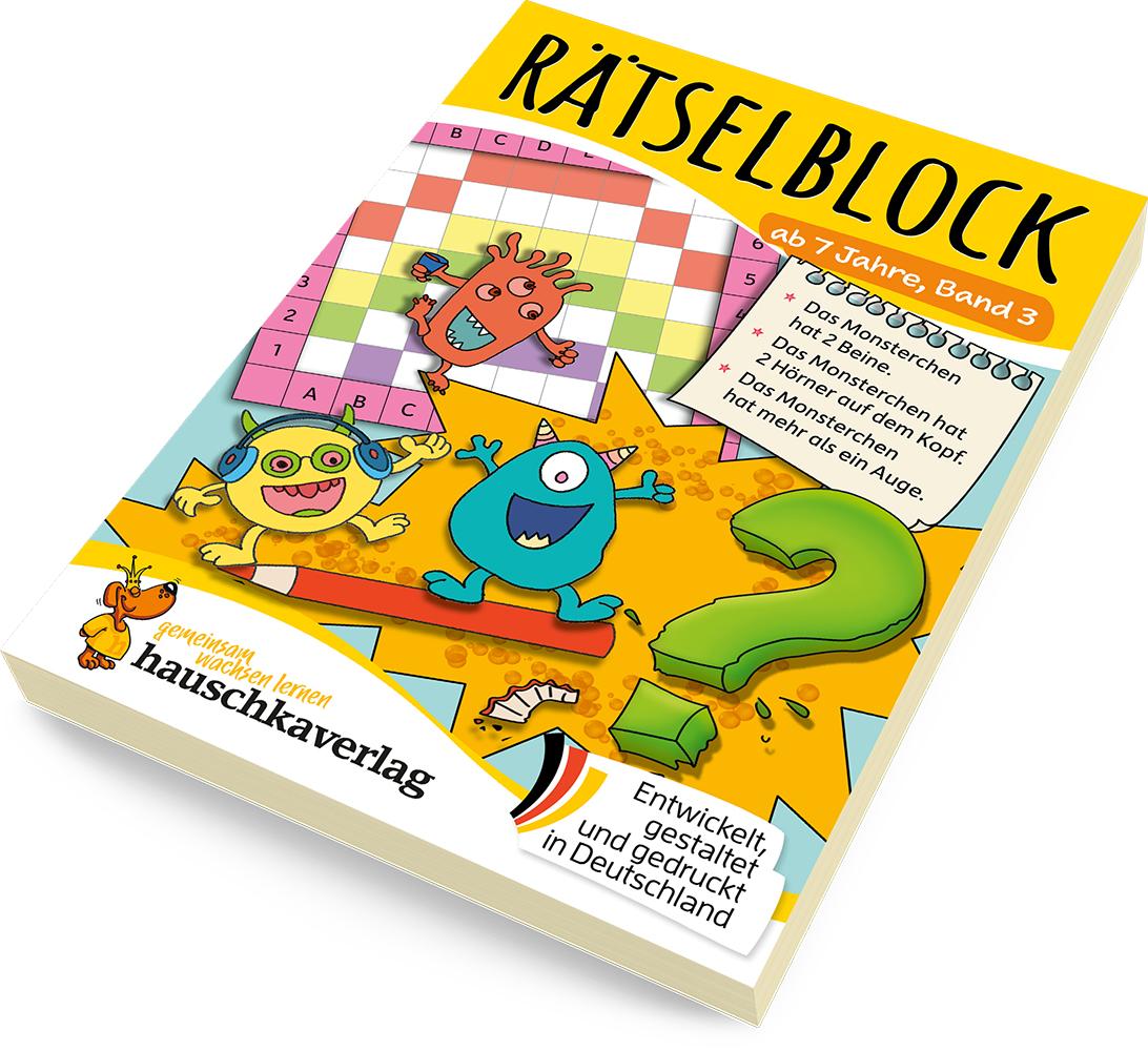 Beispielinhalt (Bild) Rätselblock ab 7 Jahre, Band 3