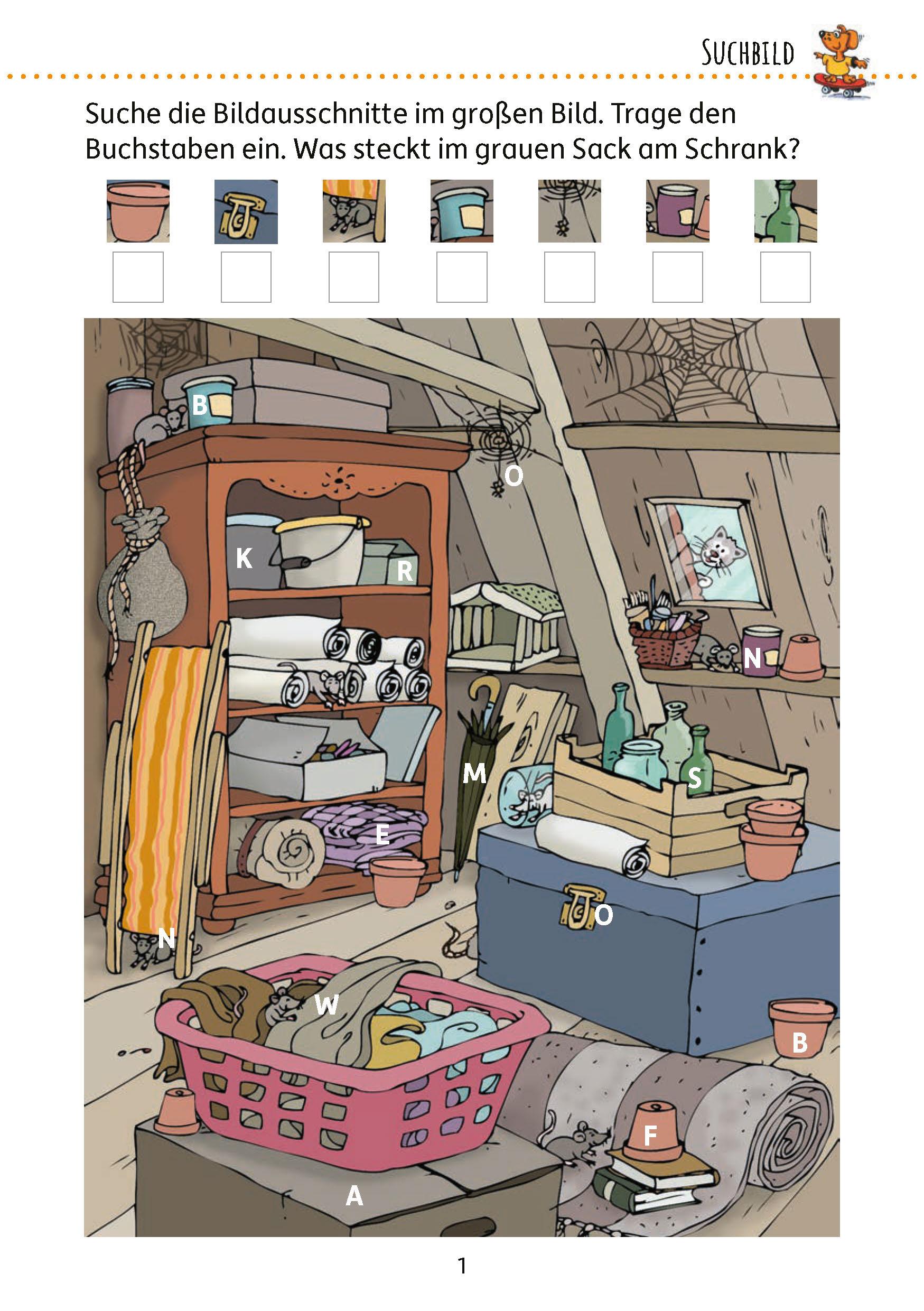 Beispielinhalt (Bild) Rätselblock ab 7 Jahre, Band 3