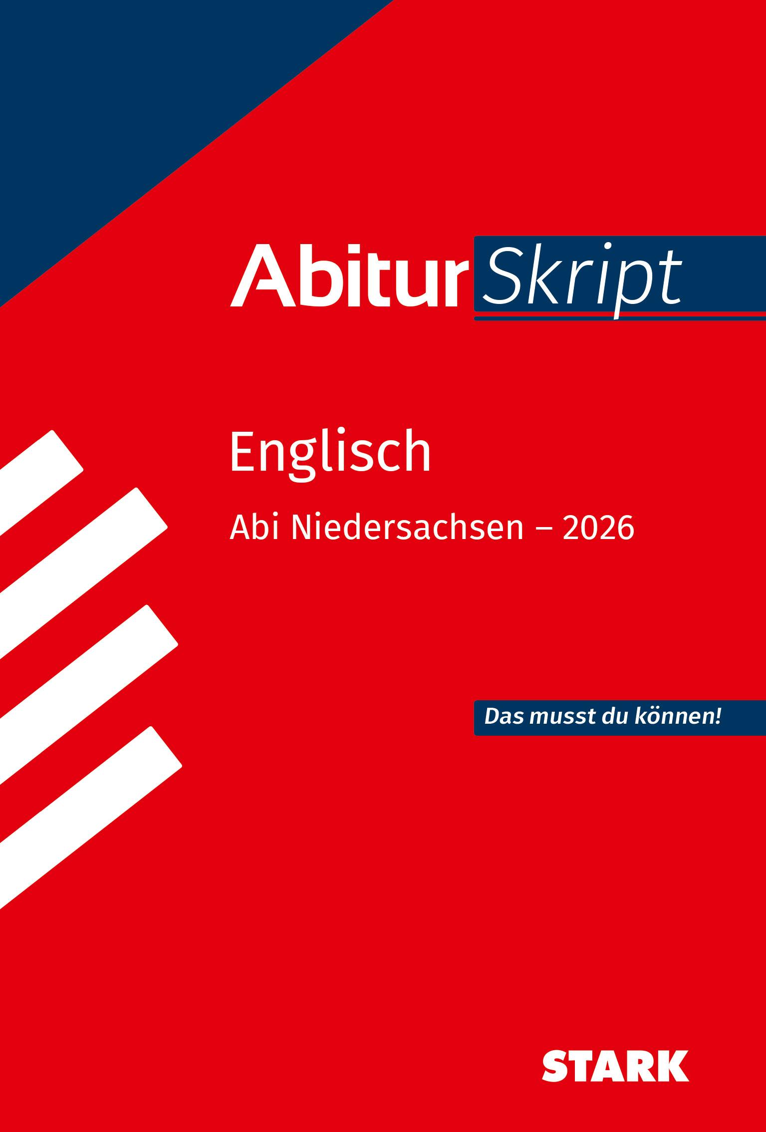 Vorderes Coverbild STARK Englisch - AbiturSkript Niedersachsen 2026