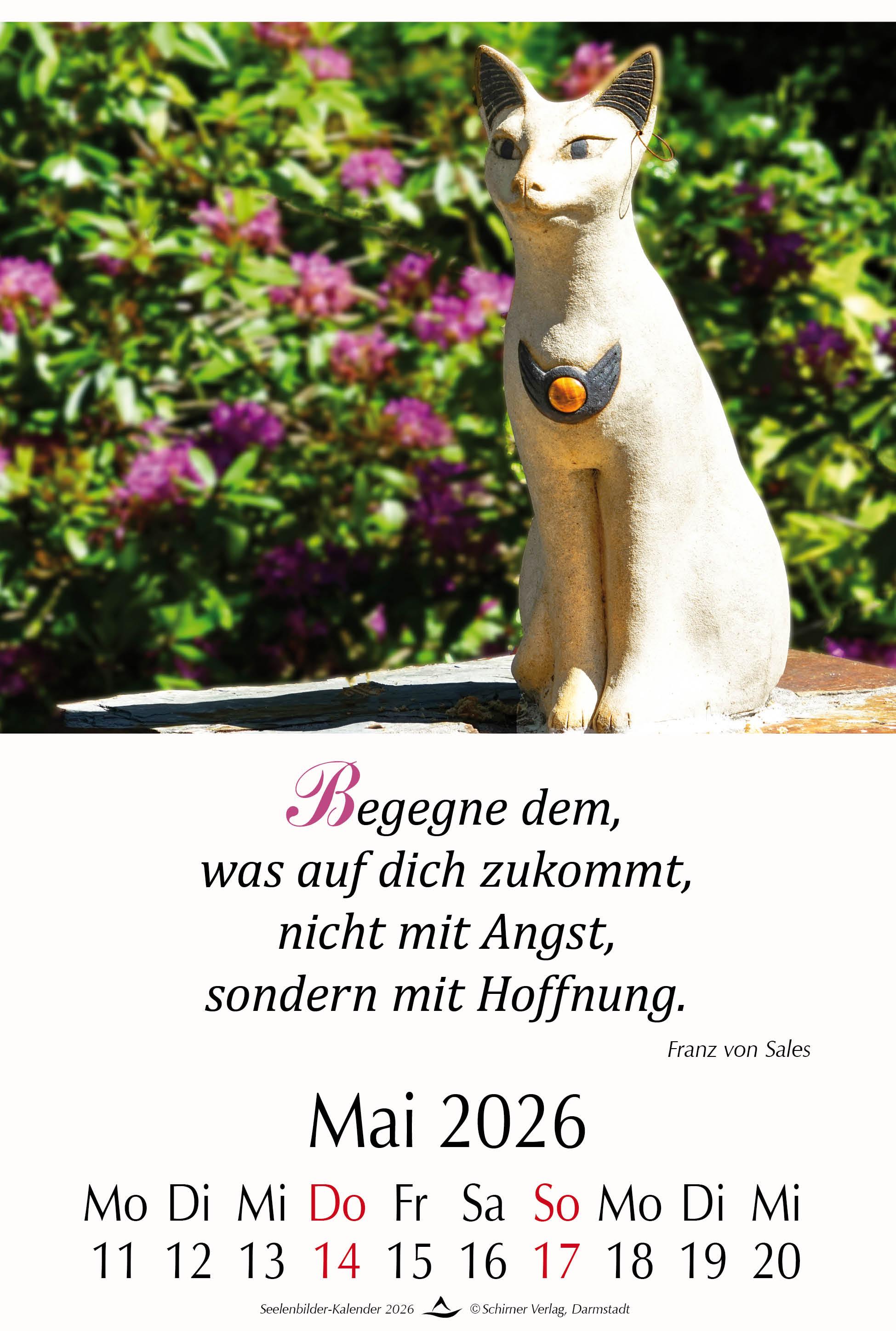 Beispielinhalt (Bild) Seelenbilder-Kalender 2026