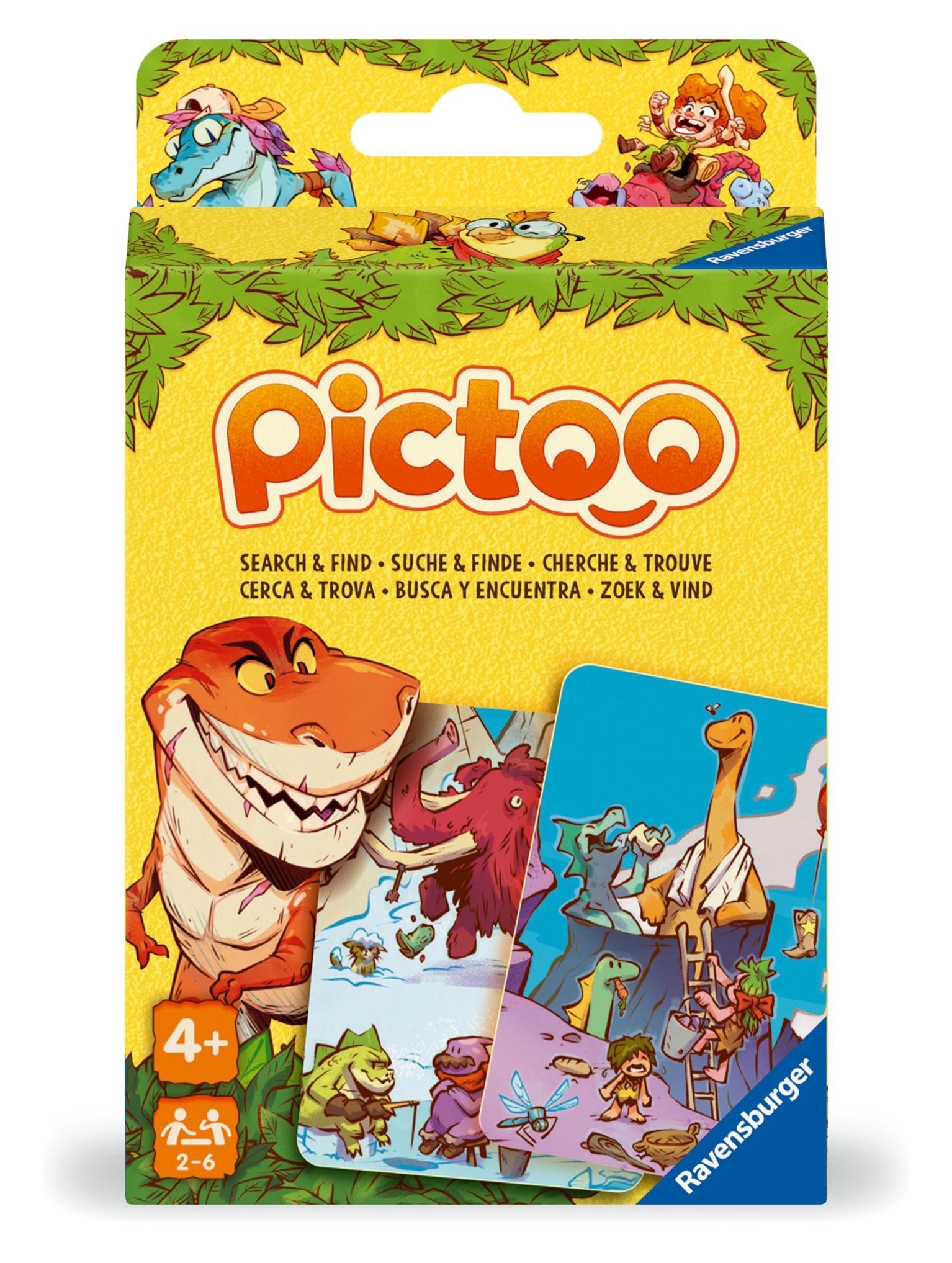 Vorderes Coverbild Pictoo Dino-Welt - Kartenspiel ab 4 Jahre