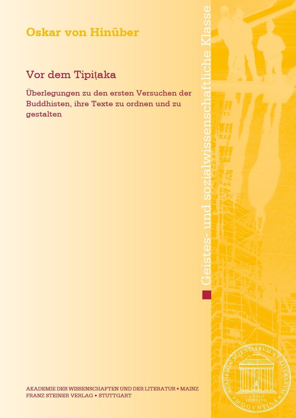 Vorderes Coverbild Vor dem Tipitaka