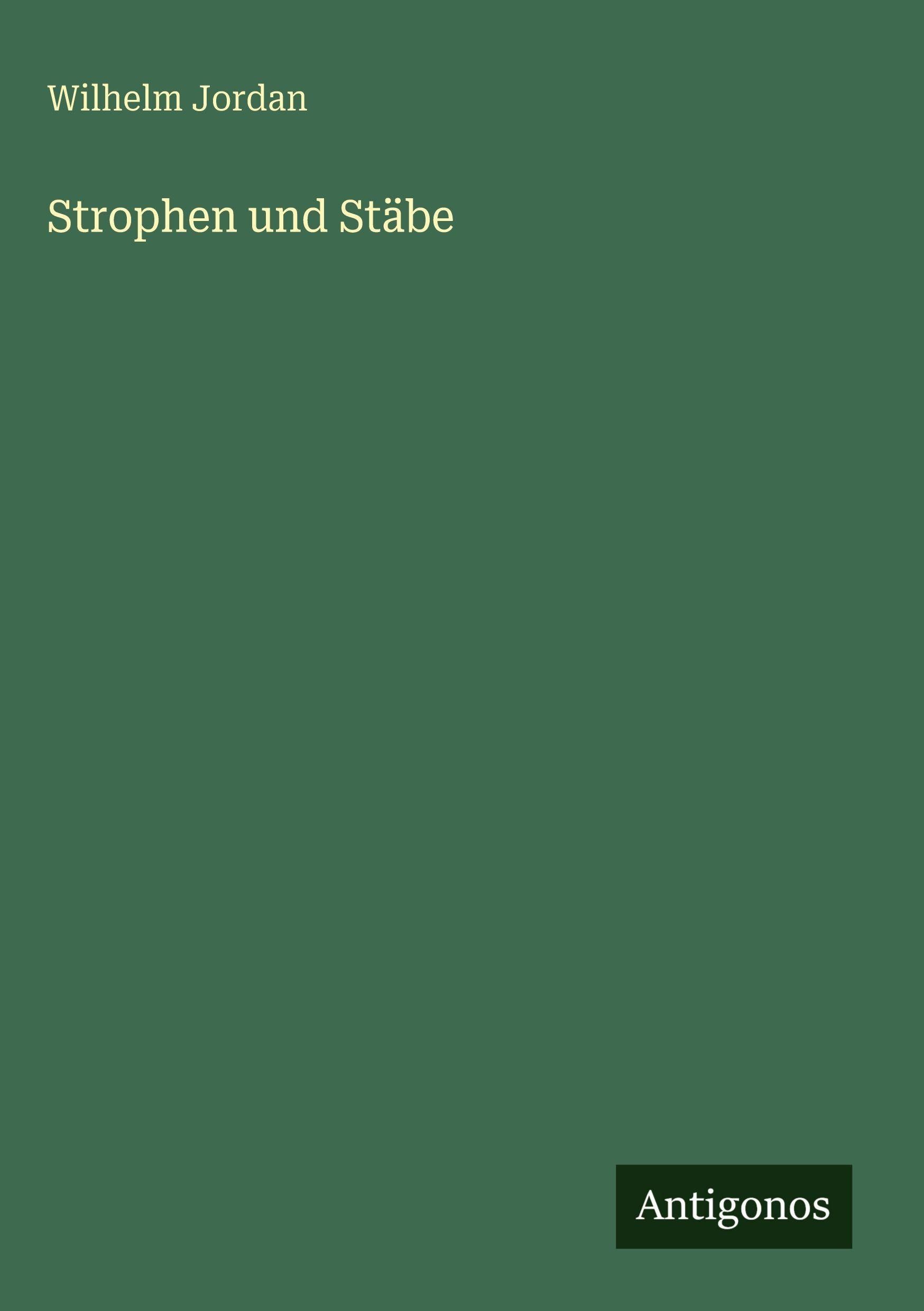 Vorderes Coverbild Strophen und Stäbe