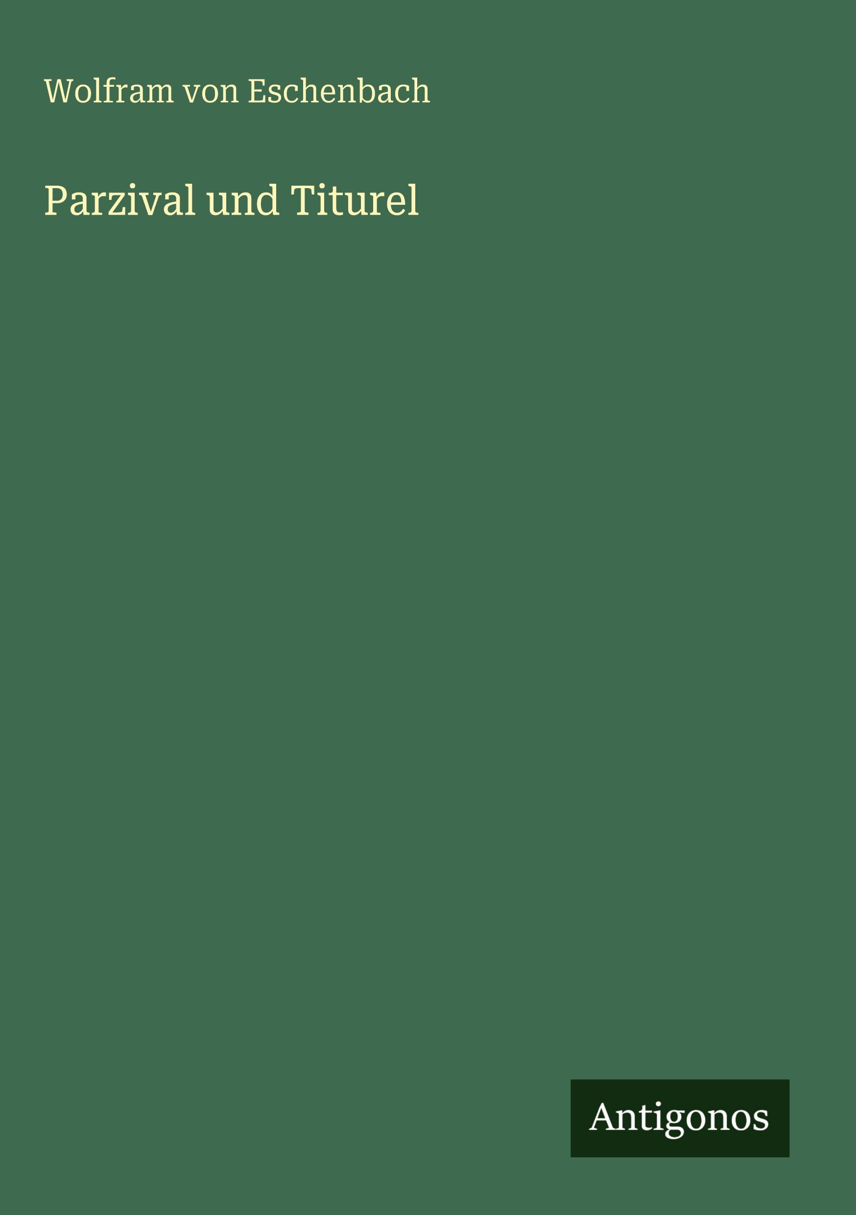 Vorderes Coverbild Parzival und Titurel