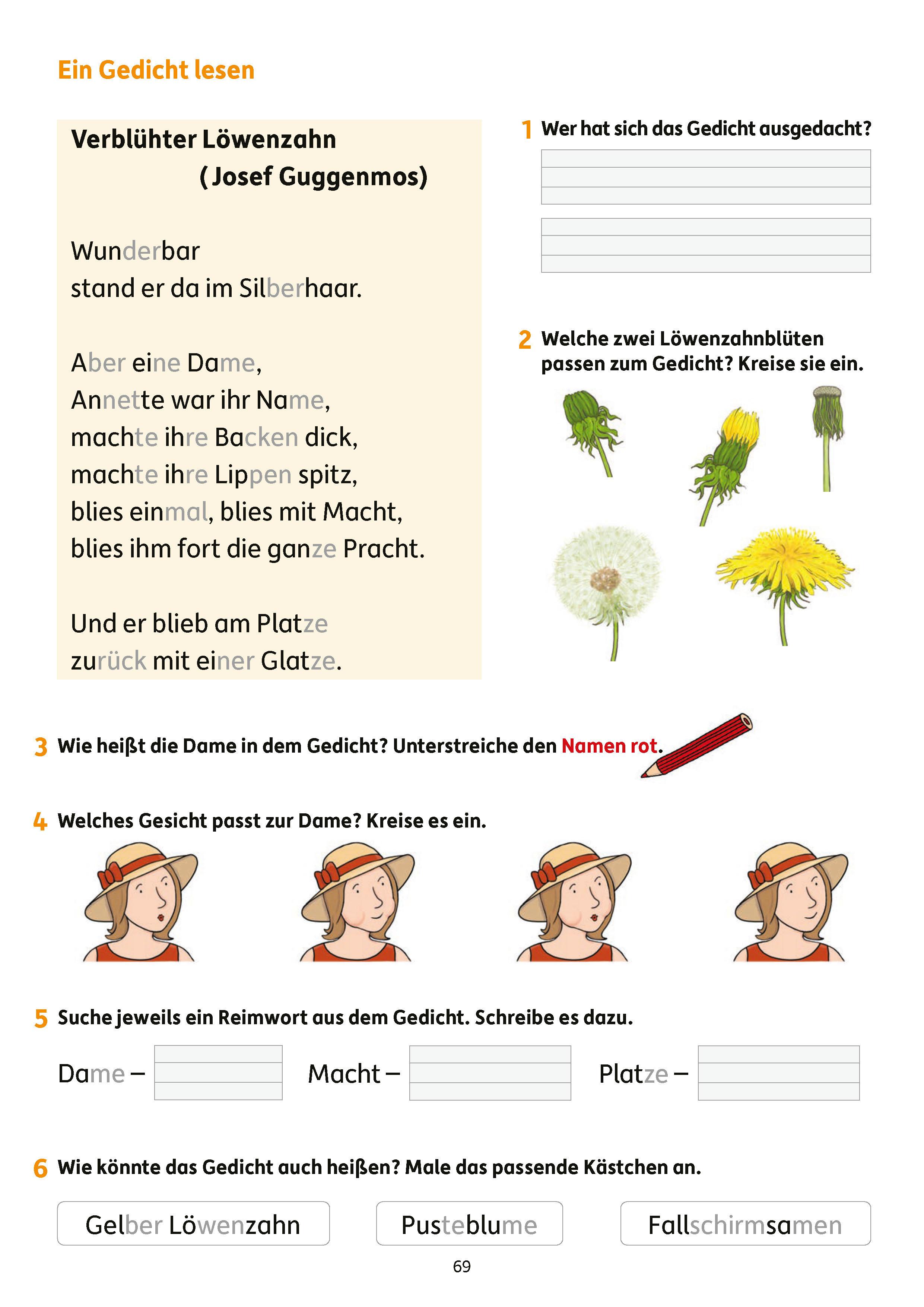 Beispielinhalt (Bild) Erfolgreich durch die 1. Klasse - Mathe, Deutsch, Sachunterricht