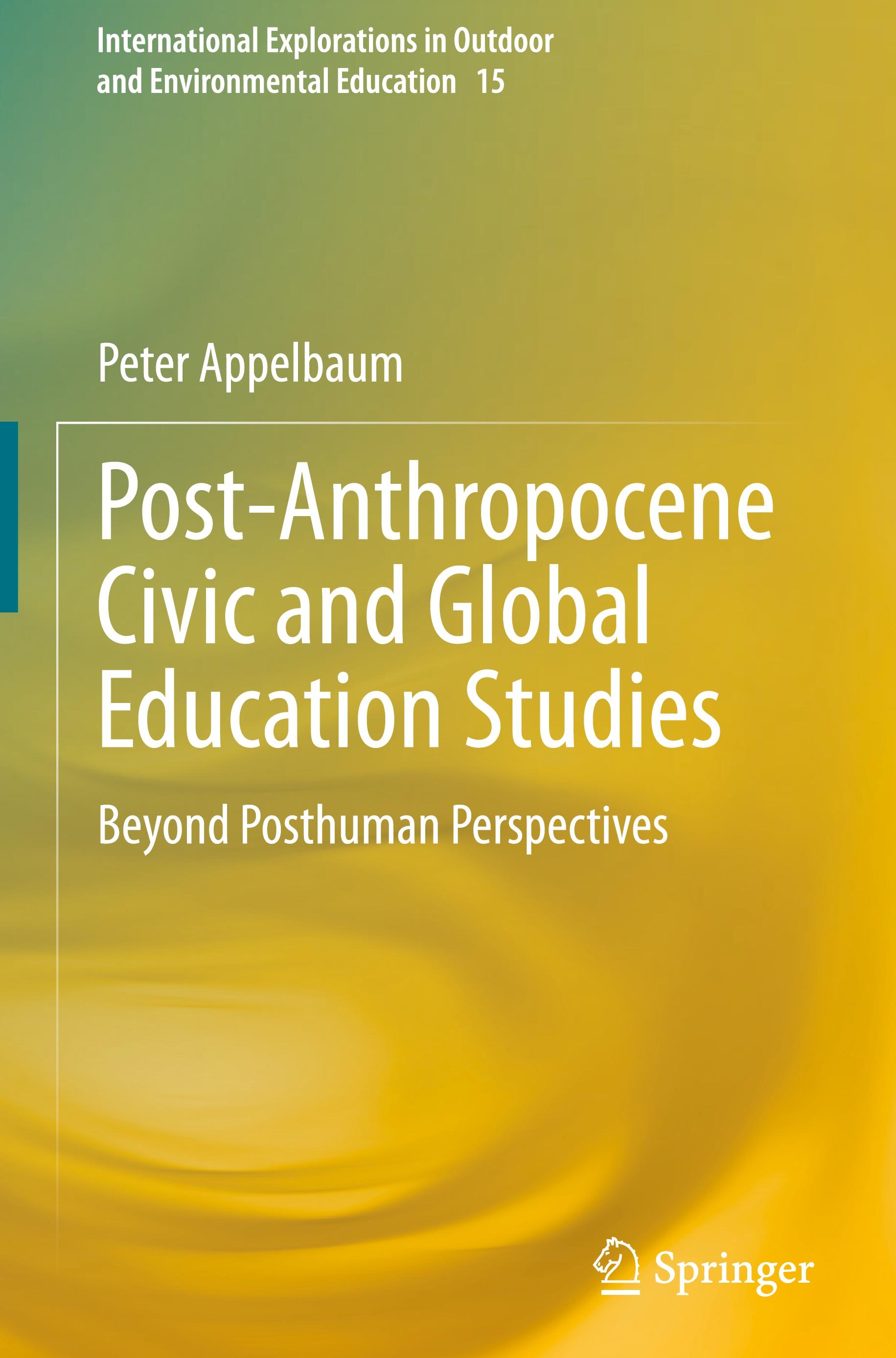 Vorderes Coverbild Post-Anthropocene Civic and Global Education Studies