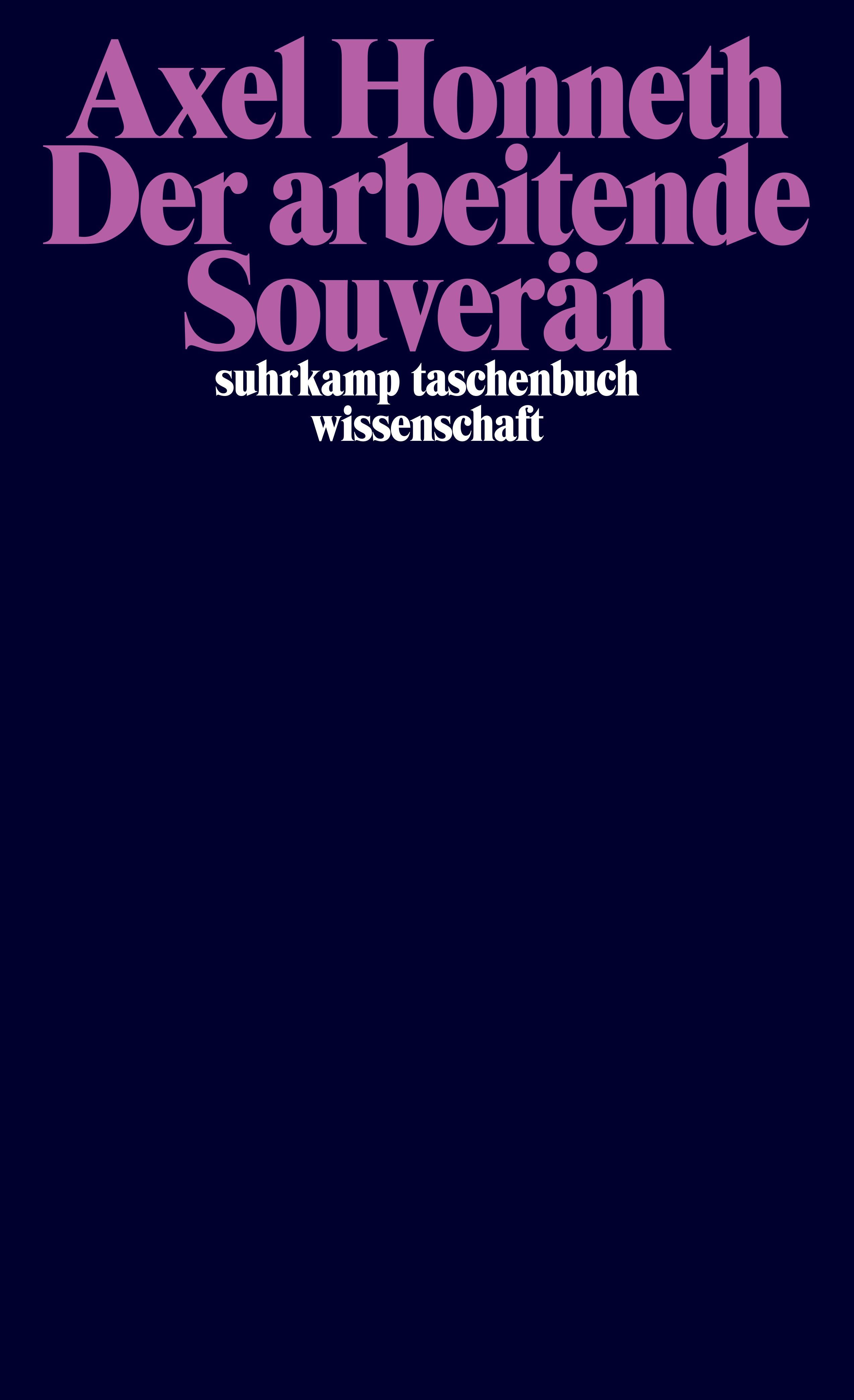 Vorderes Coverbild Der arbeitende Souverän