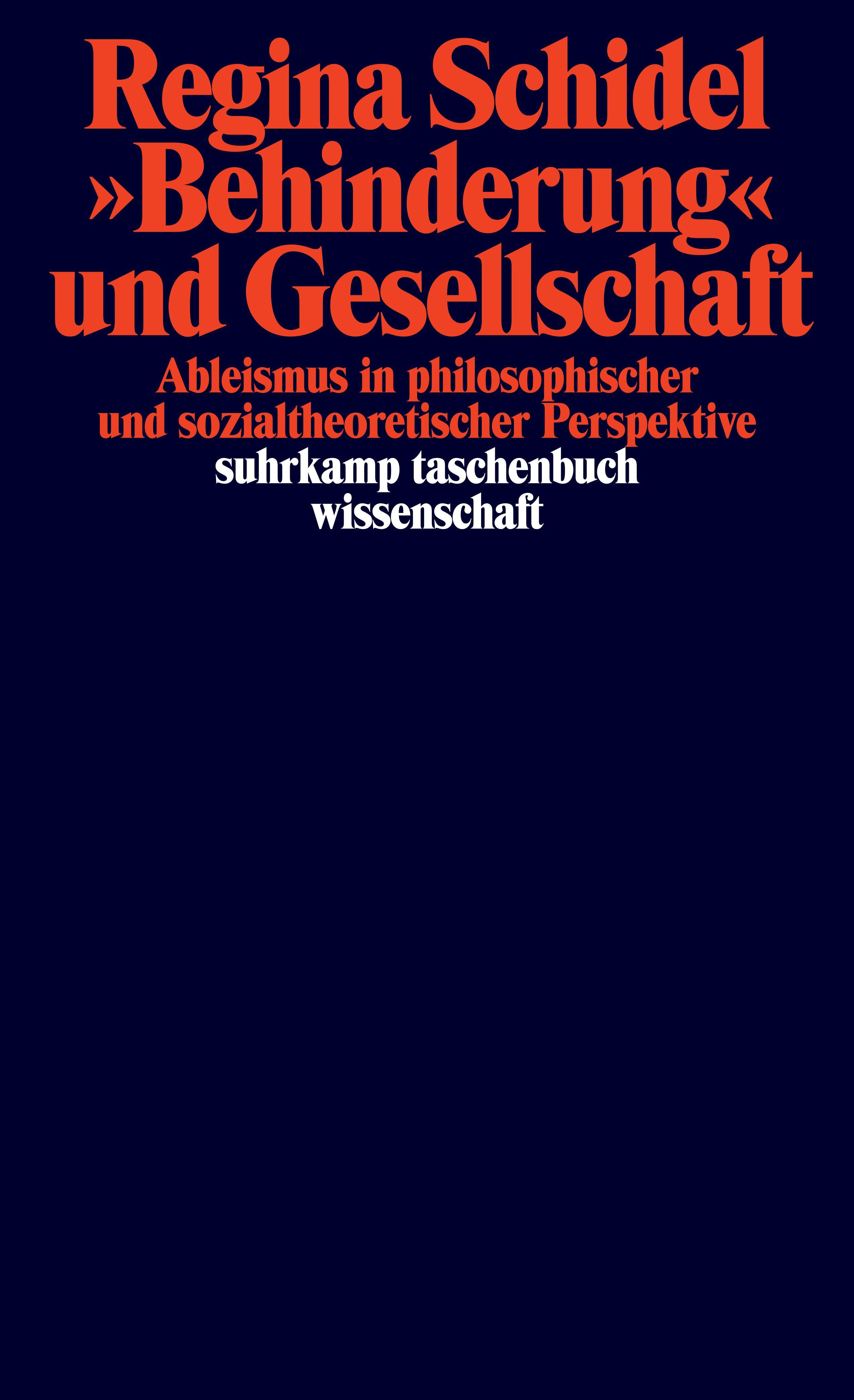 Vorderes Coverbild 'Behinderung' und Gesellschaft