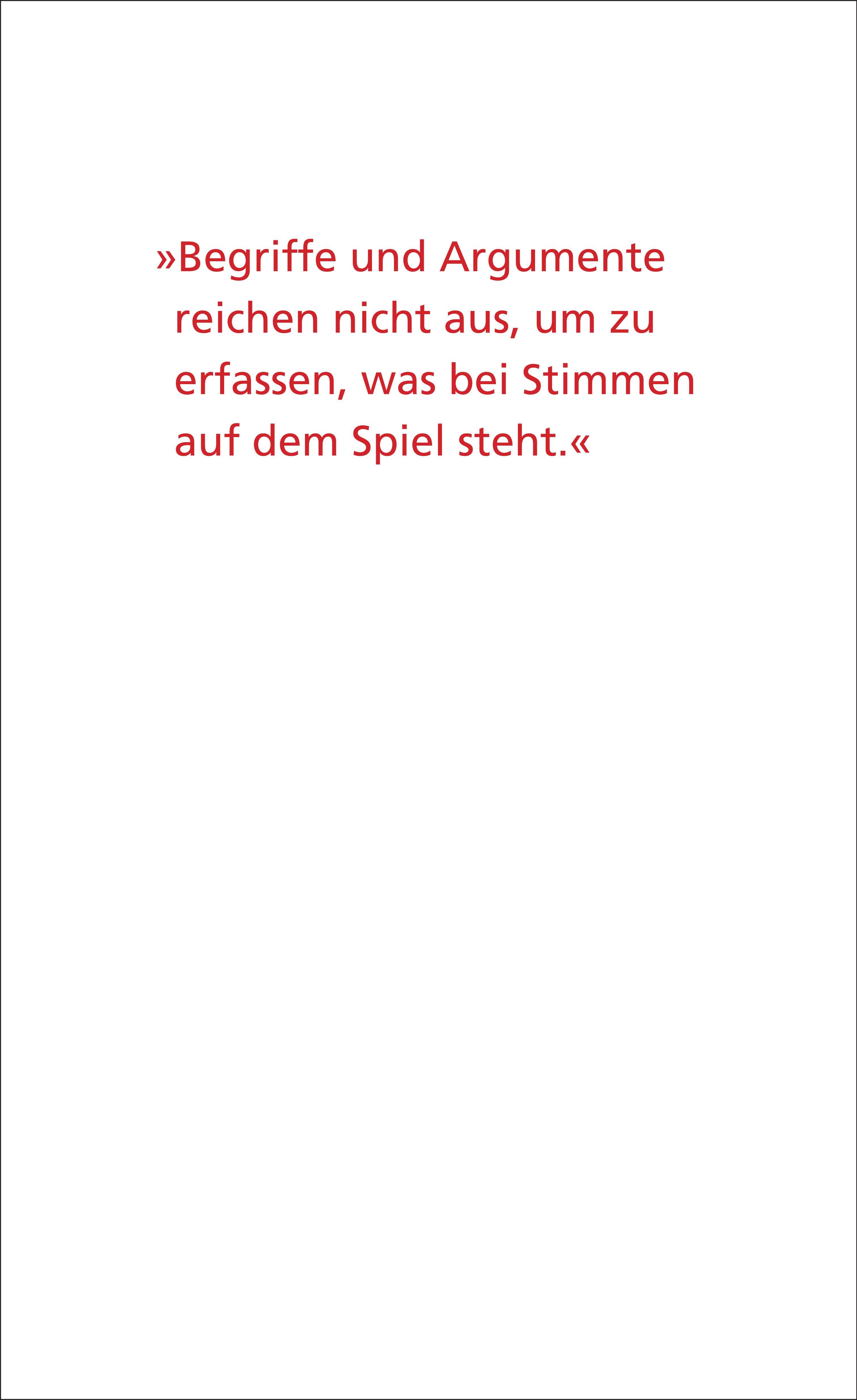 Rückseitencover Leben der Stimme