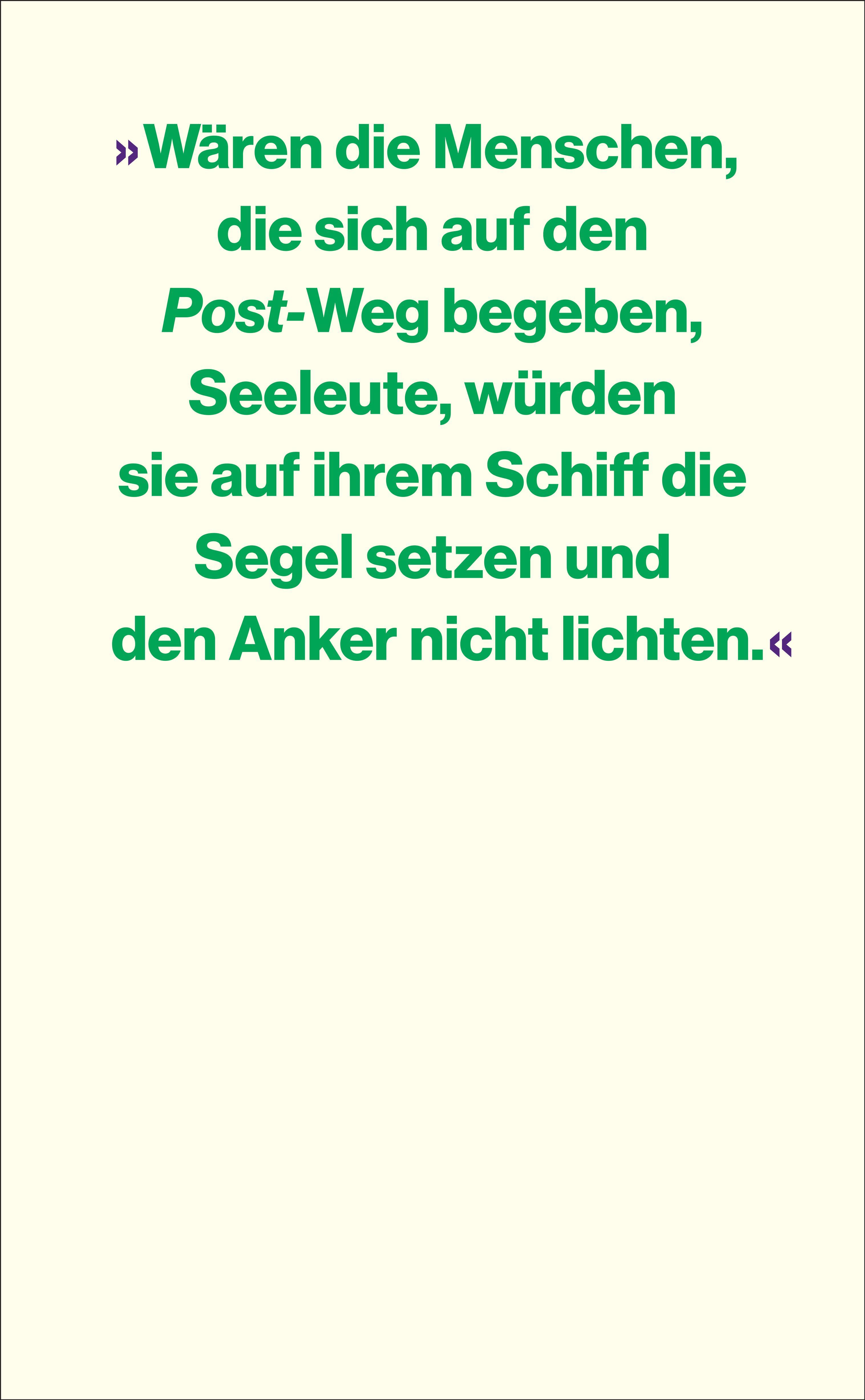 Rückseitencover Post-
