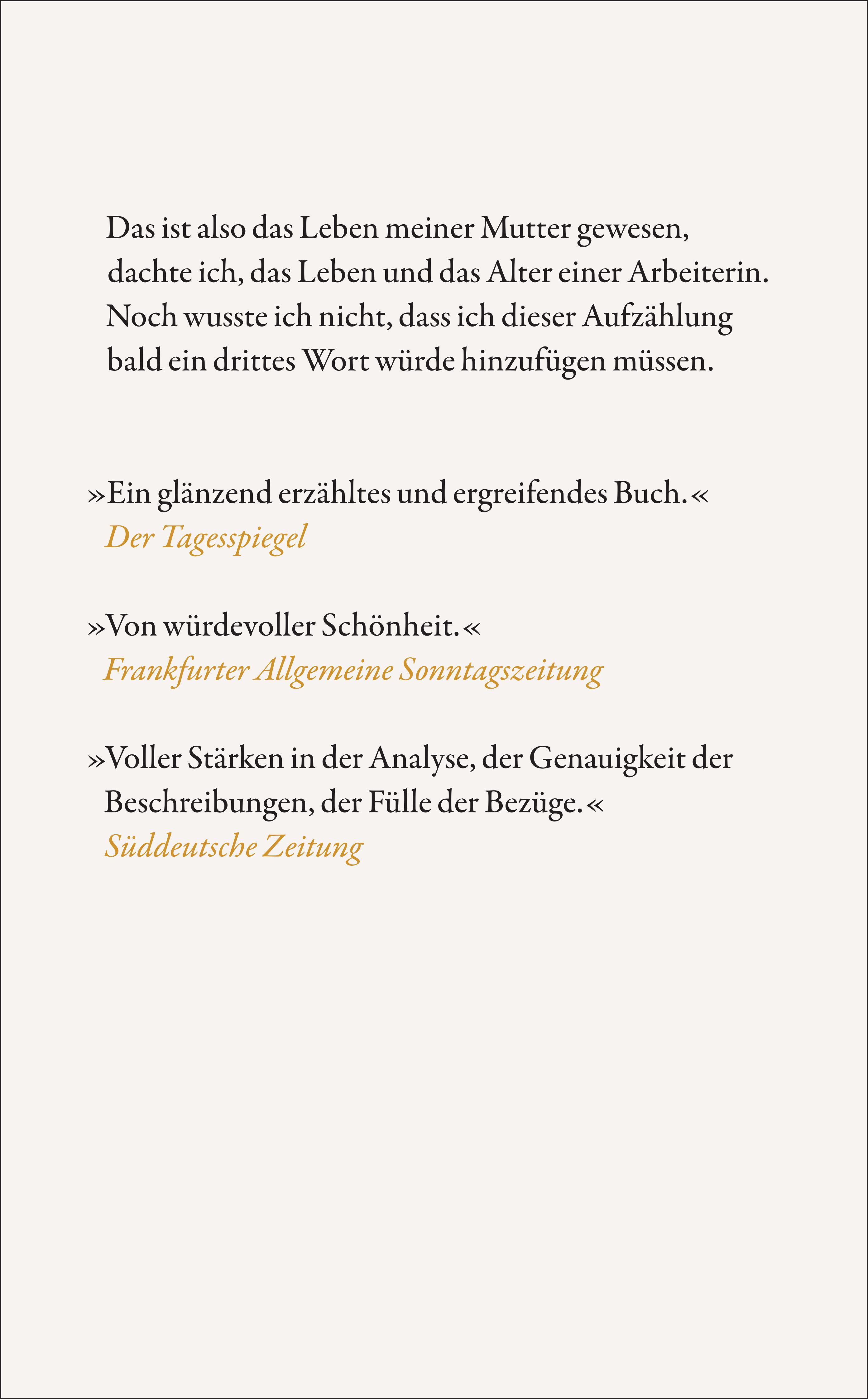 Rückseitencover Eine Arbeiterin
