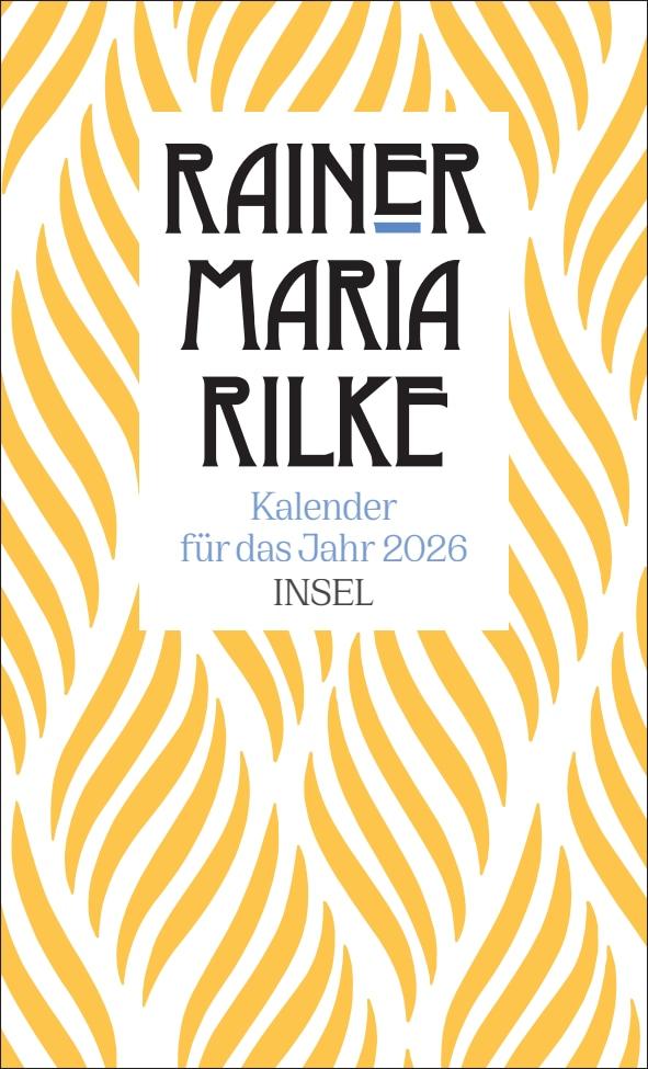 Vorderes Coverbild Rainer Maria Rilke Kalender für das Jahr 2026