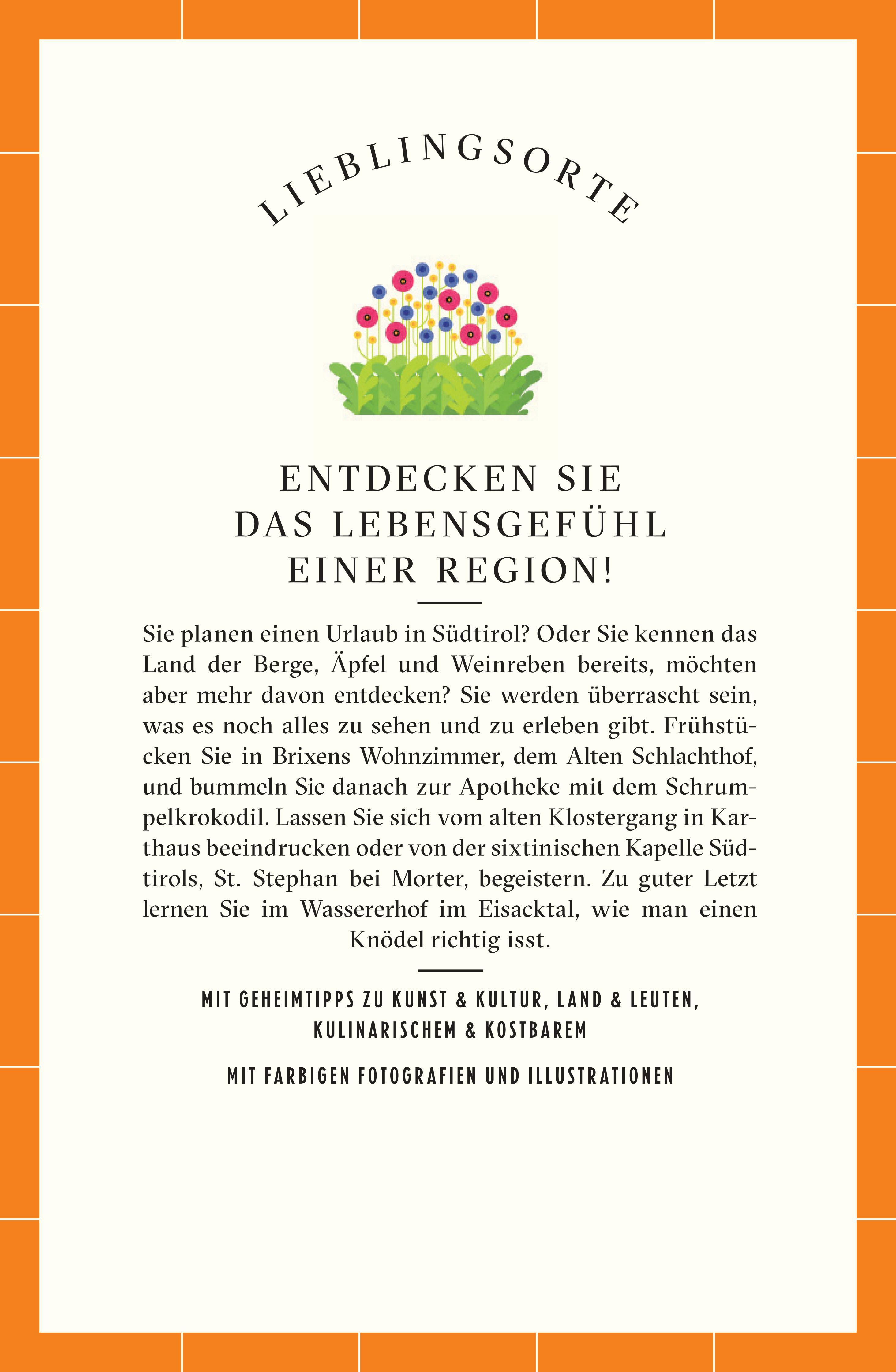 Rückseitencover Südtirol Reiseführer LIEBLINGSORTE