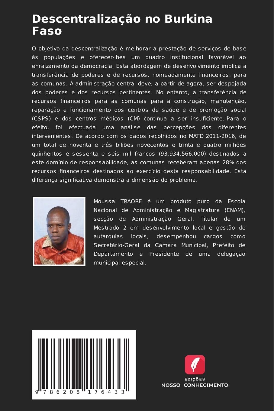 Rückseitencover Descentralização no Burkina Faso