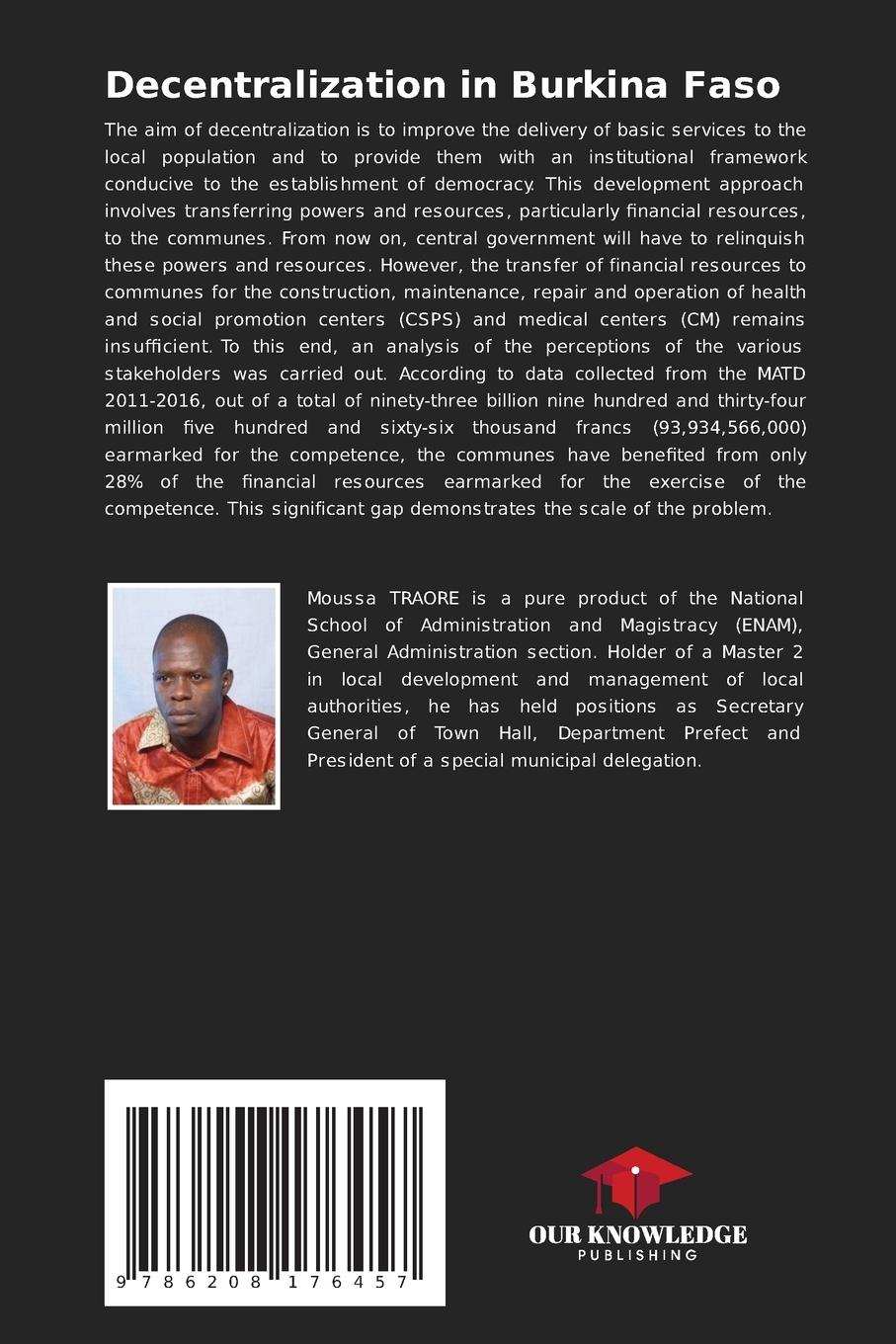 Rückseitencover Decentralization in Burkina Faso