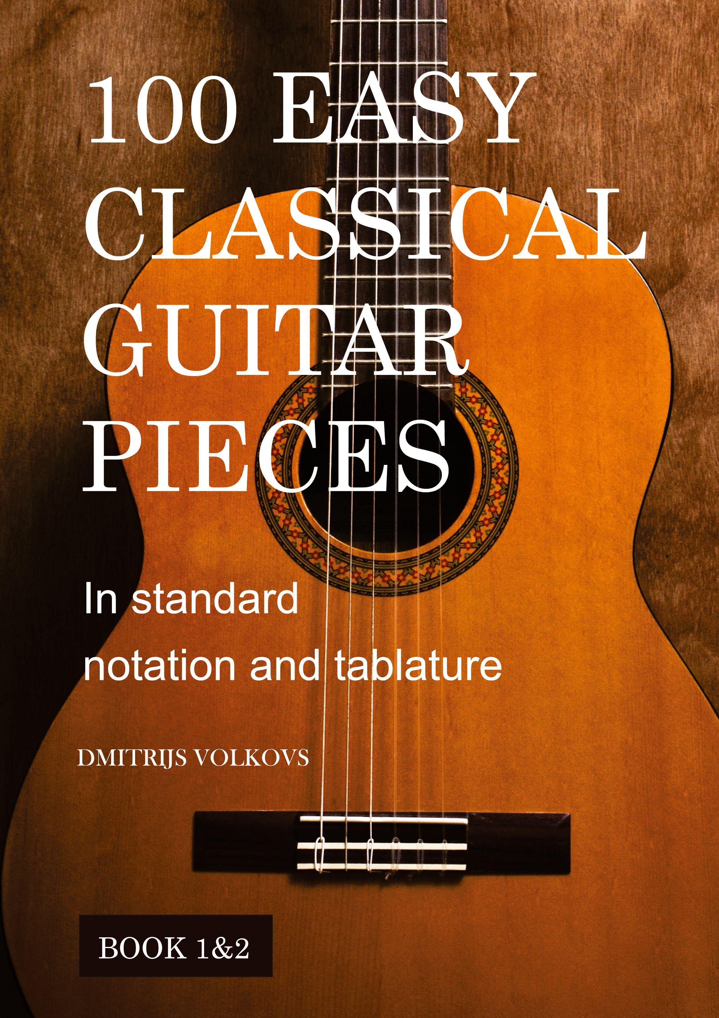Vorderes Coverbild 100 Easy Classical Guitar pieces Book 1&2