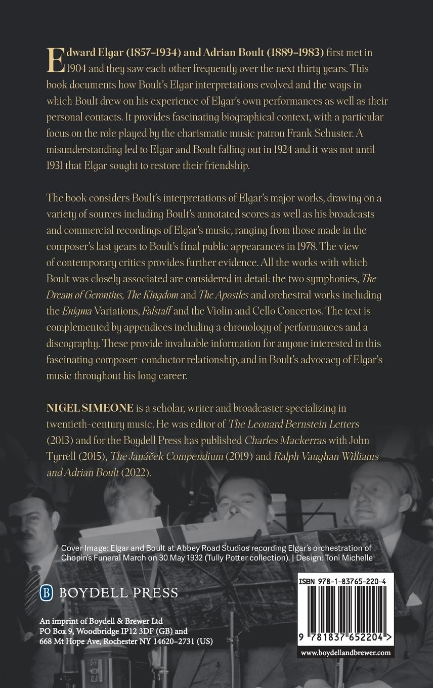 Rückseitencover Edward Elgar and Adrian Boult