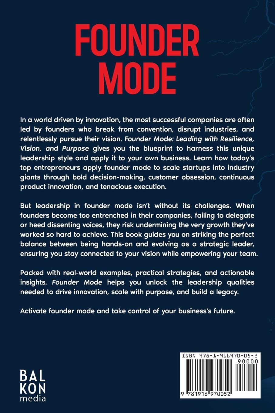 Rückseitencover Founder Mode