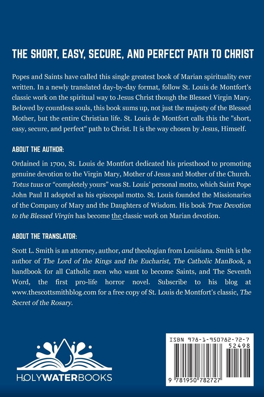 Rückseitencover St. Louis de Montfort's Total Consecration to Jesus through Mary