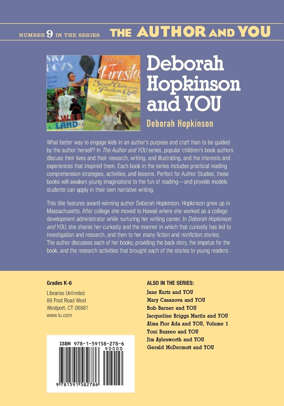 Rückseitencover Deborah Hopkinson and YOU