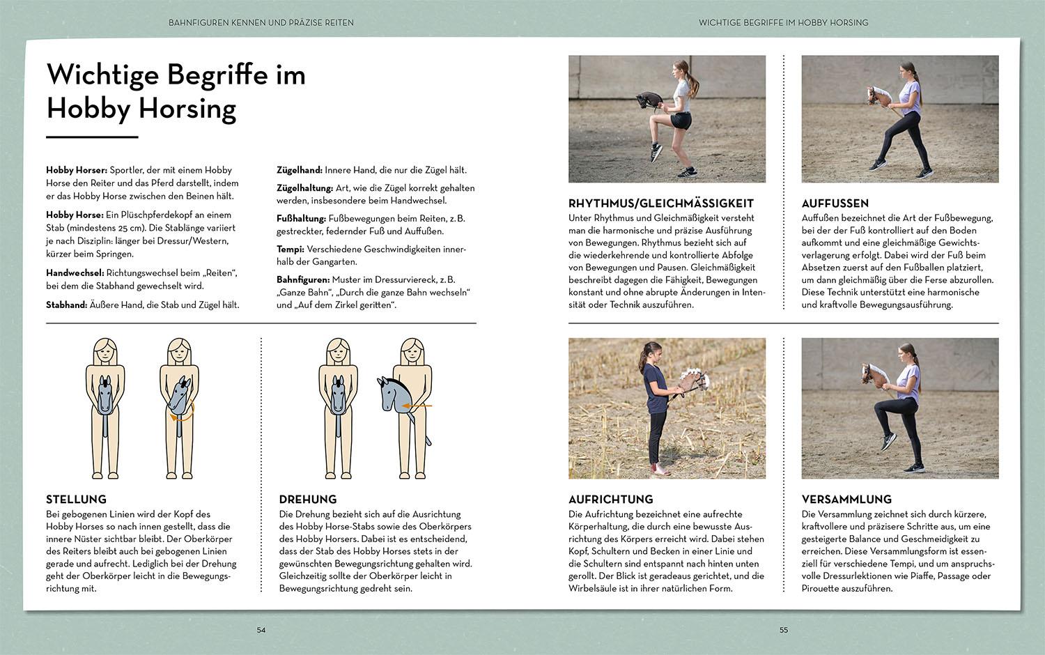 Beispielinhalt (Bild) Hobby Horsing Dressurtraining