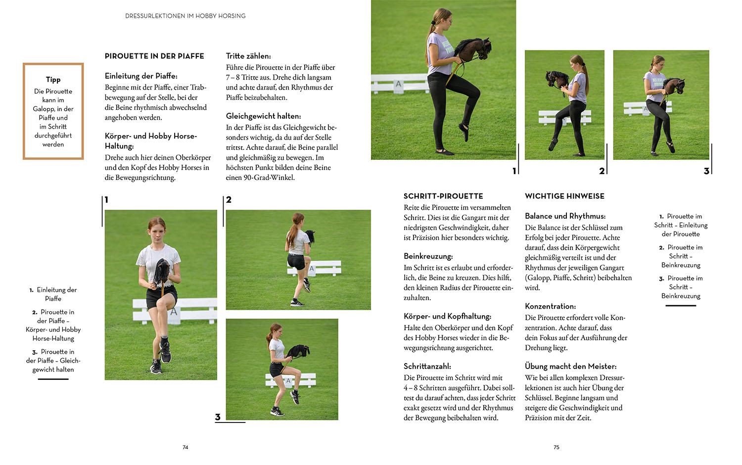 Beispielinhalt (Bild) Hobby Horsing Dressurtraining