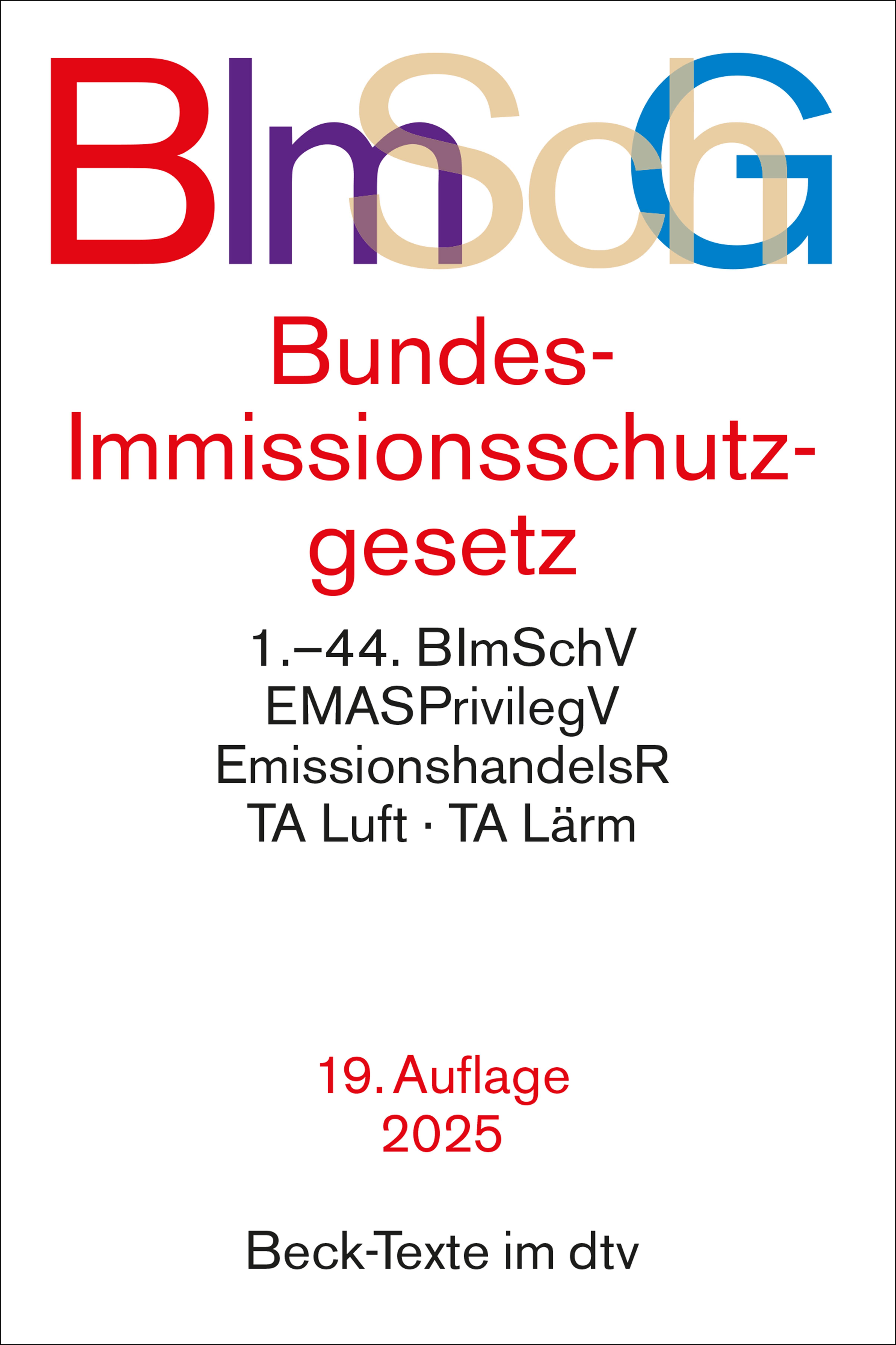 Vorderes Coverbild Bundes-Immissionsschutzgesetz