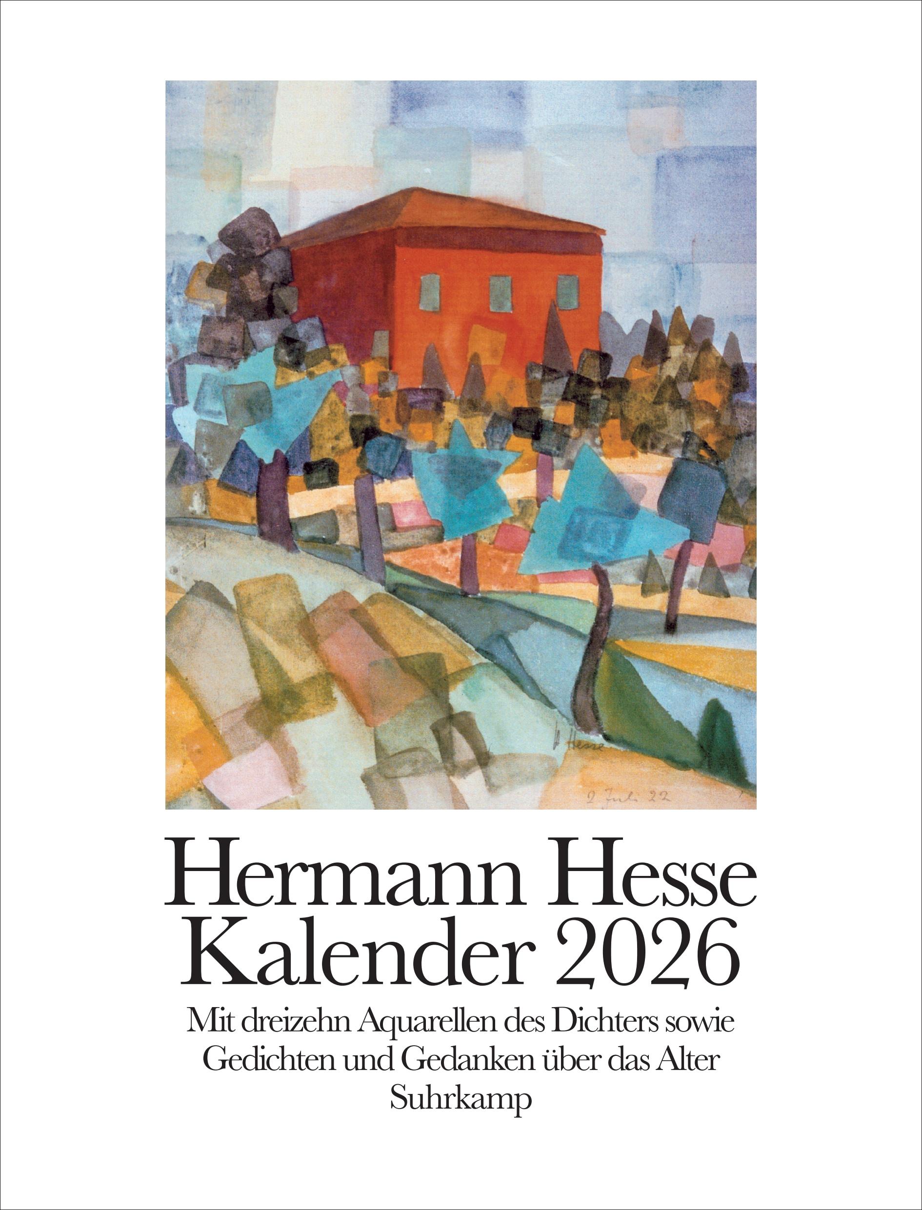Vorderes Coverbild Hermann Hesse Kalender 2026