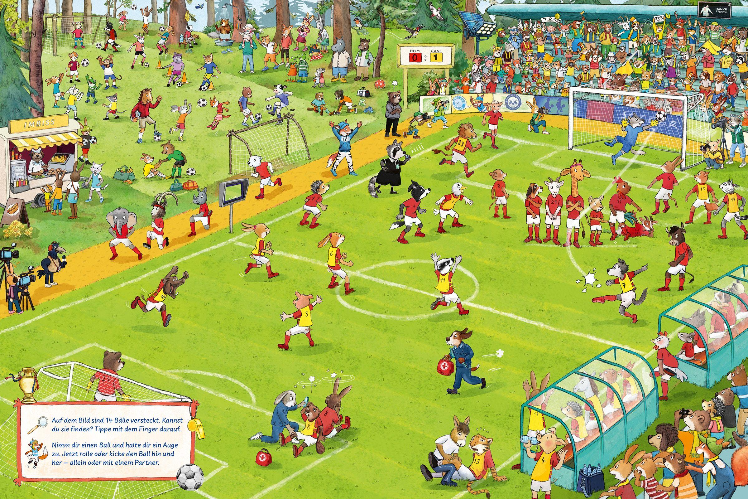 Beispielinhalt (Bild) Mein Sport-Wimmelbuch