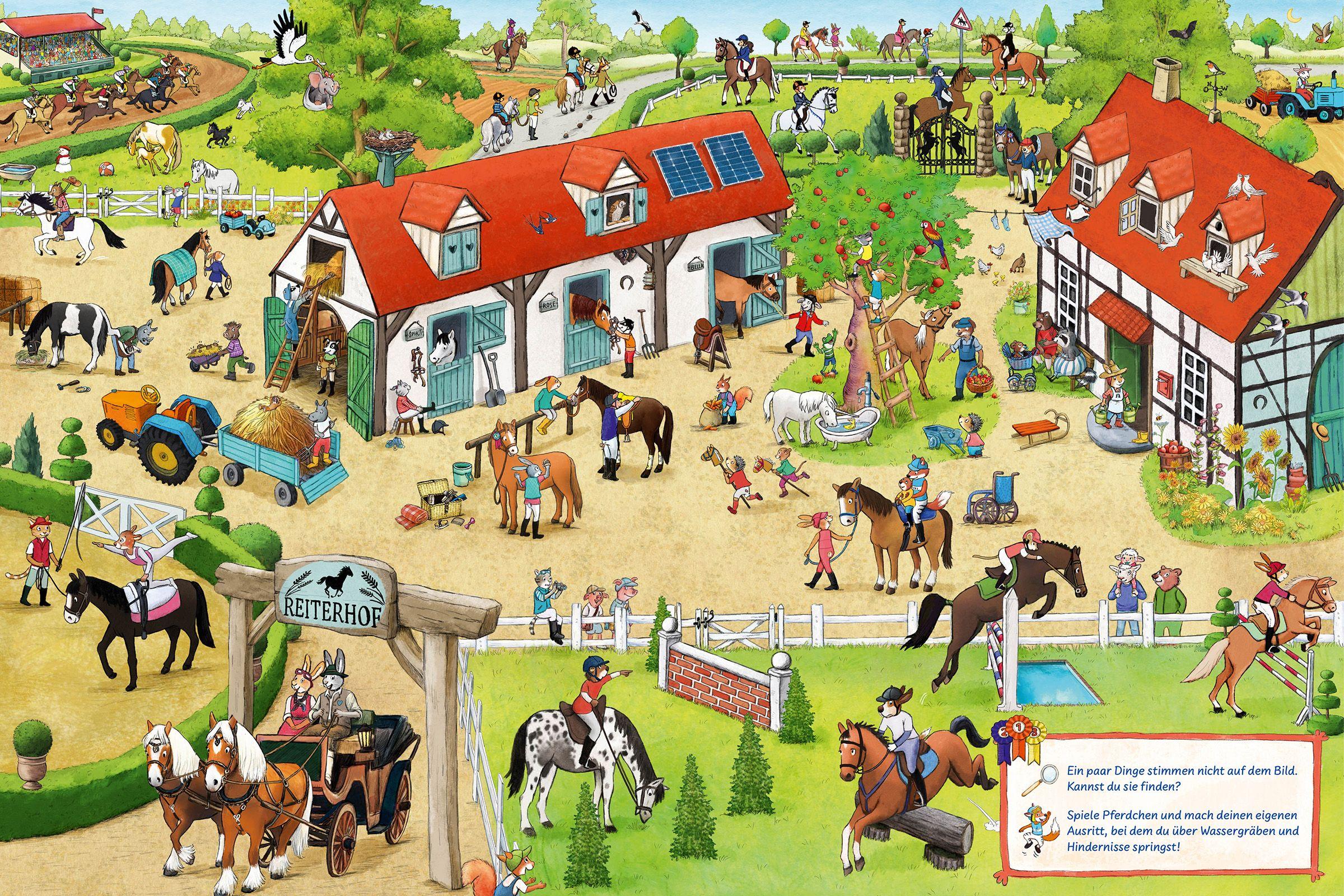 Beispielinhalt (Bild) Mein Sport-Wimmelbuch