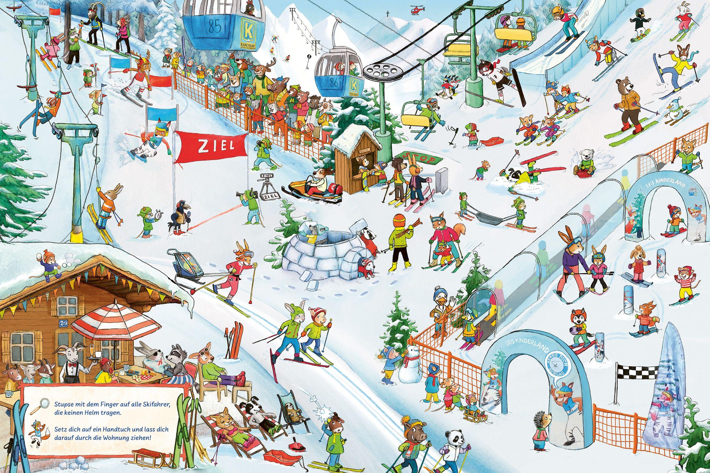 Beispielinhalt (Bild) Mein Sport-Wimmelbuch